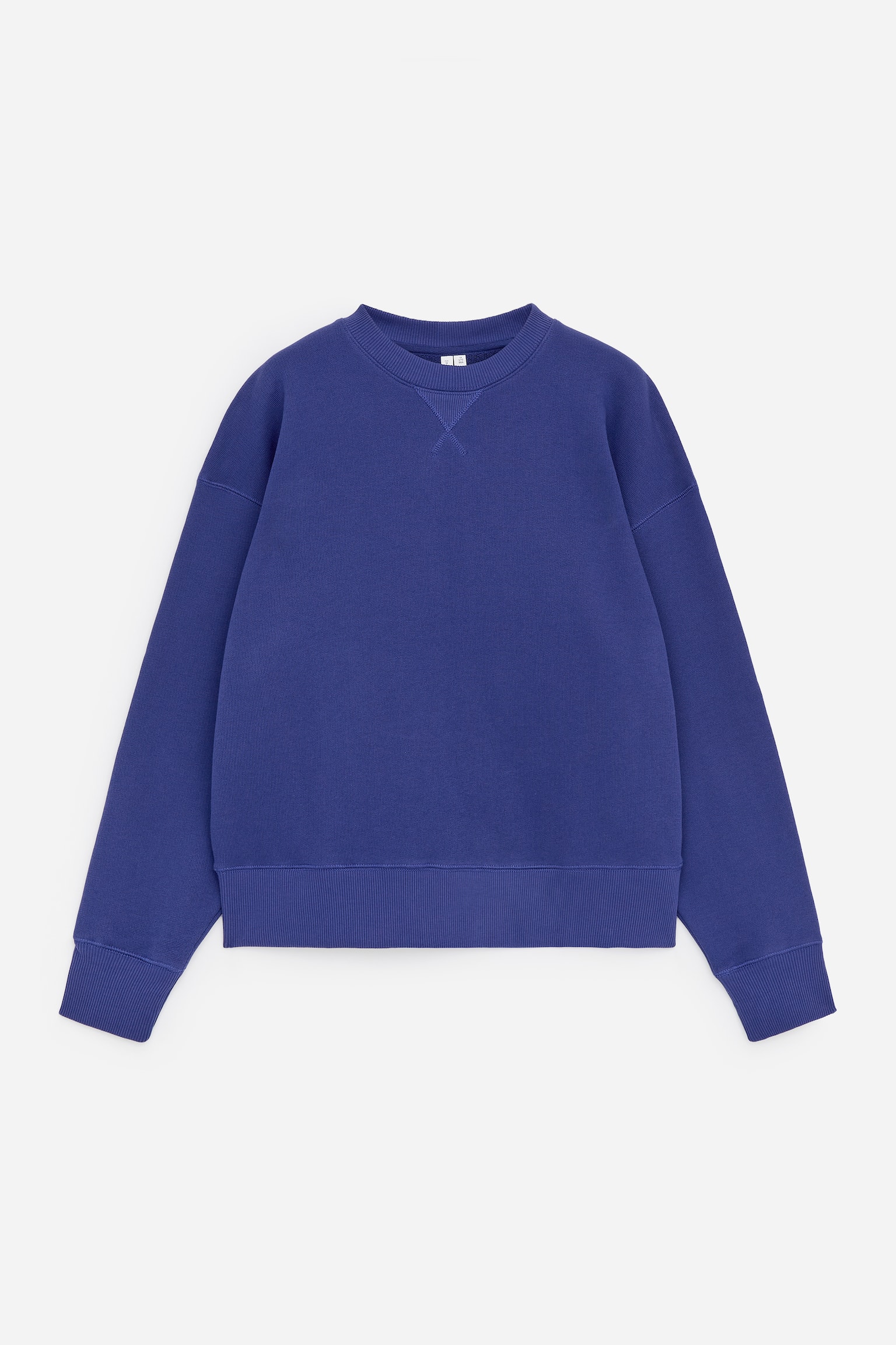 Sudadera de rizo francés holgada - Azul/Blanco roto - 2