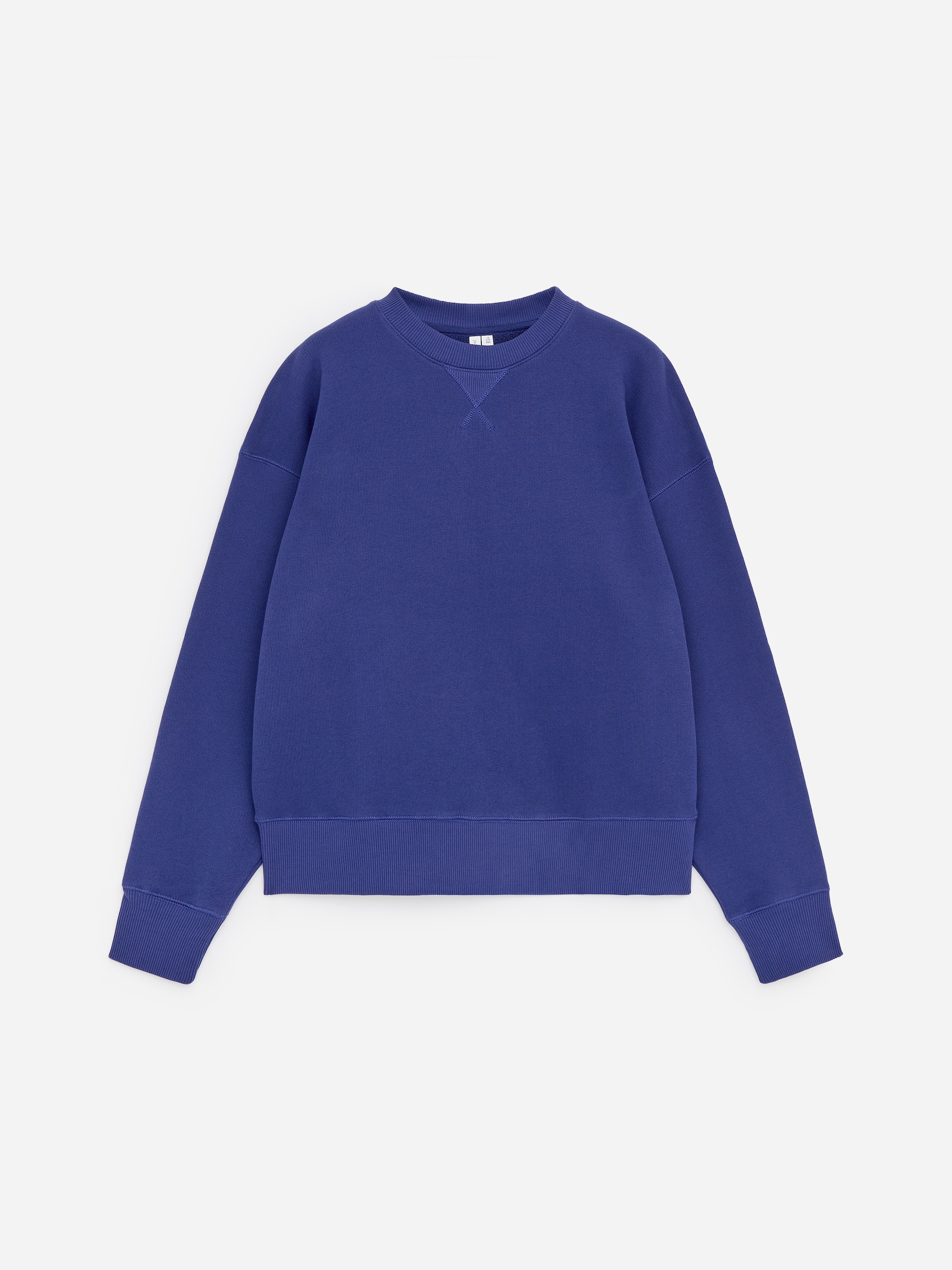 Relaxed Terry Sweatshirt-Blue-18539
