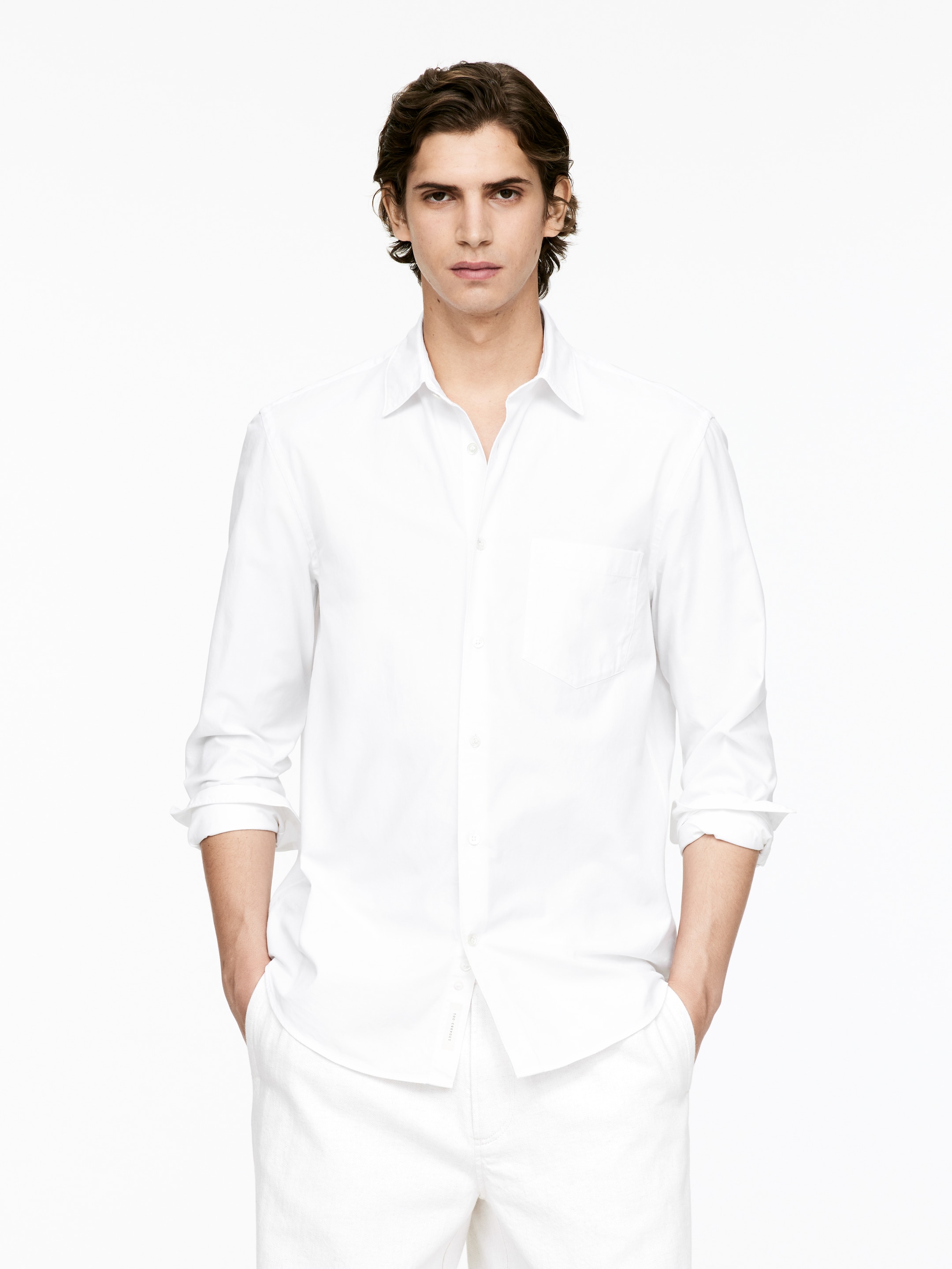 Visa större bild: Skjorta - Vit - HERR | H&M SE 1