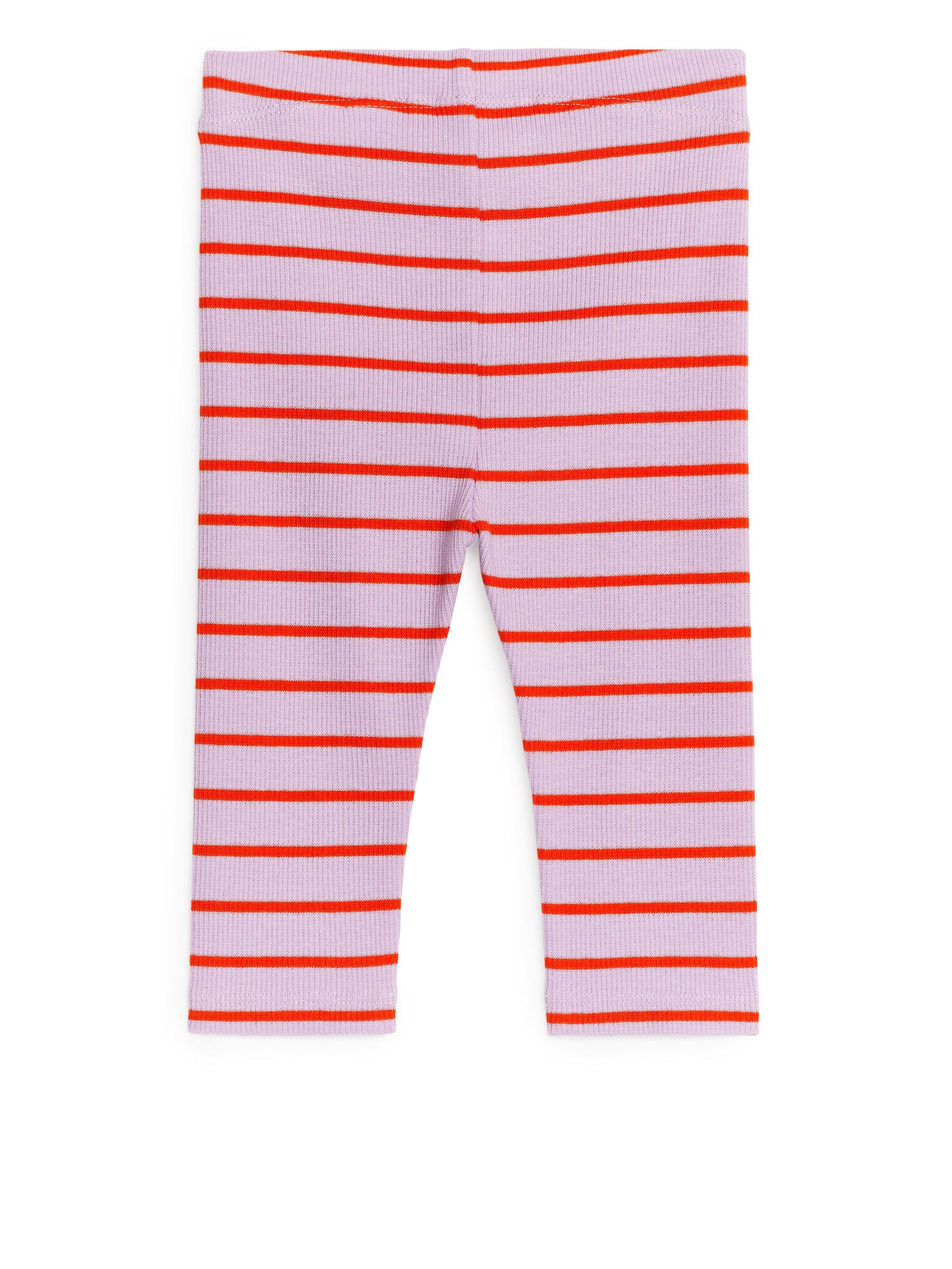 Ribbed Leggings - Lilac/Red - Slim fit - Children - StillMedia/DescriptiveStillLife - 2