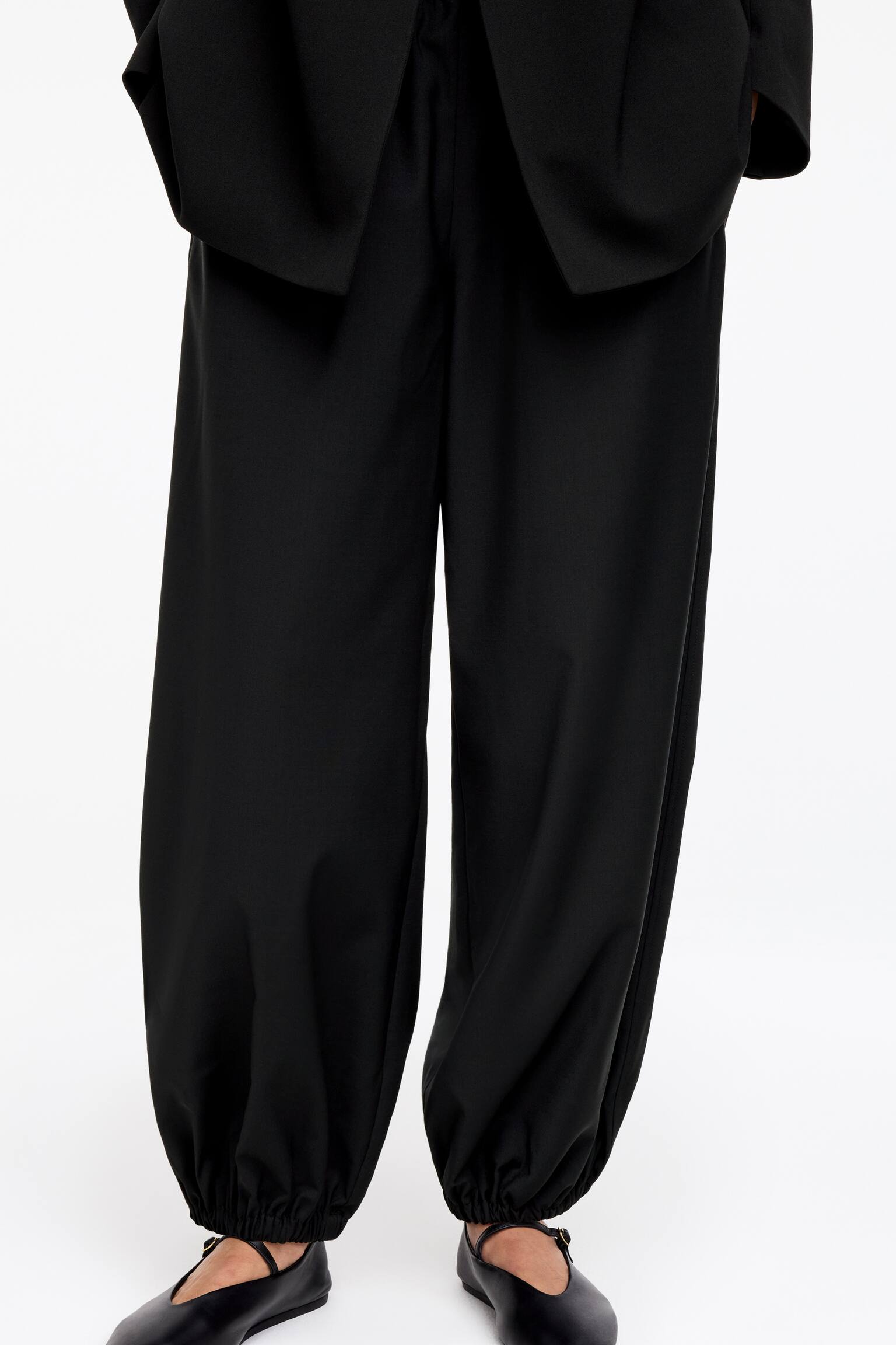 Pantalon jambes barrel - Noir/Gris foncé - 3