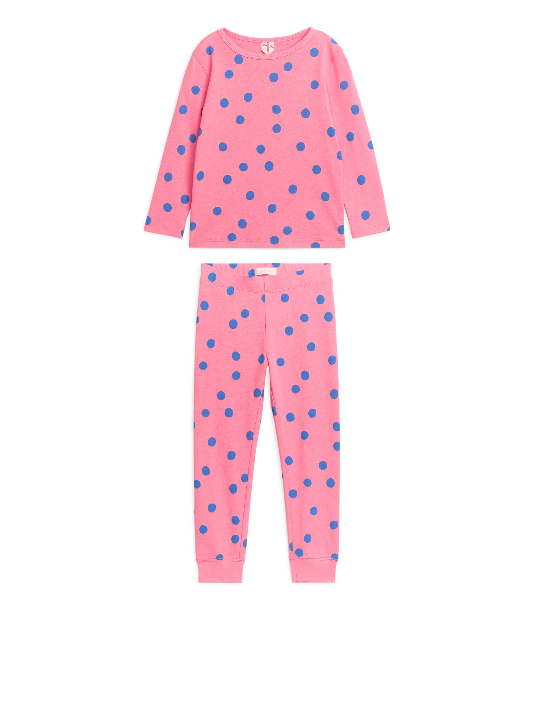 Jersey Pyjama Set - Pink/Polka Dot - Regular fit - Children - StillMedia/DescriptiveStillLife - 2