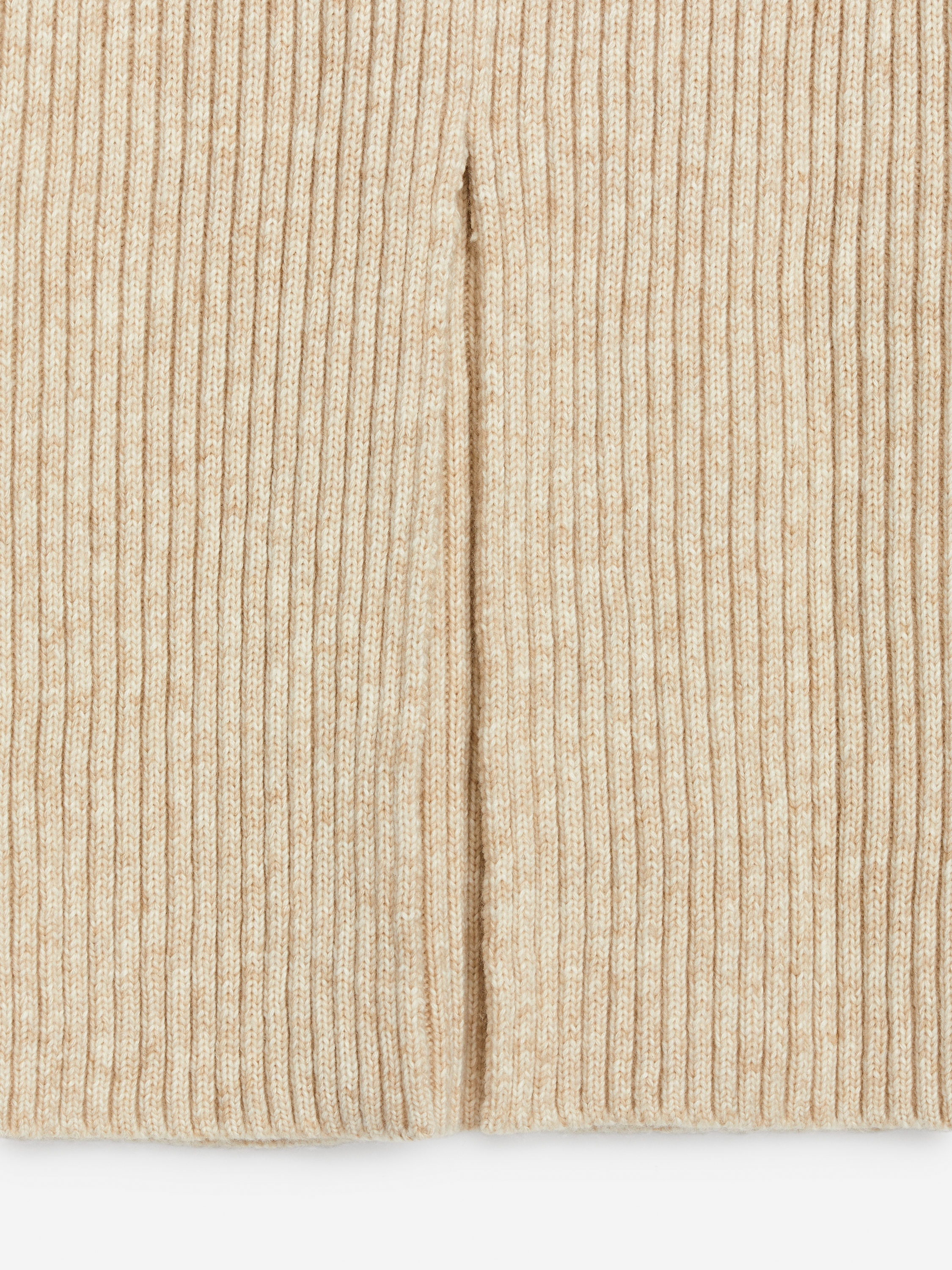 Cotton-Wool Rib Skirt - Beige Melange - Slim fit - Women - StillMedia/DescriptiveDetail - 2