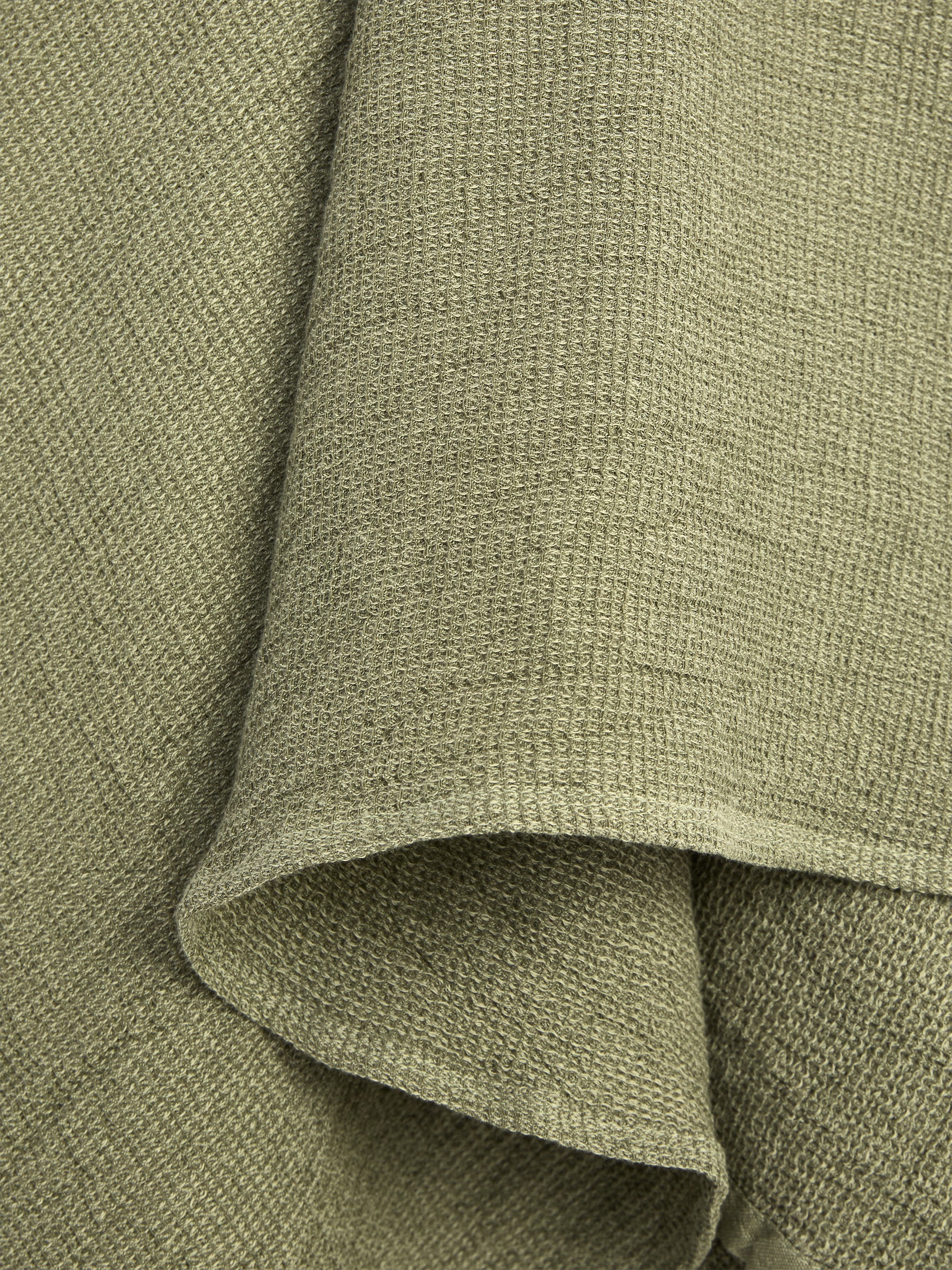 Serviette gaufrée en coton 50 x 70 cm - Vert - Maison et décoration - StillMedia/DescriptiveDetail - 2
