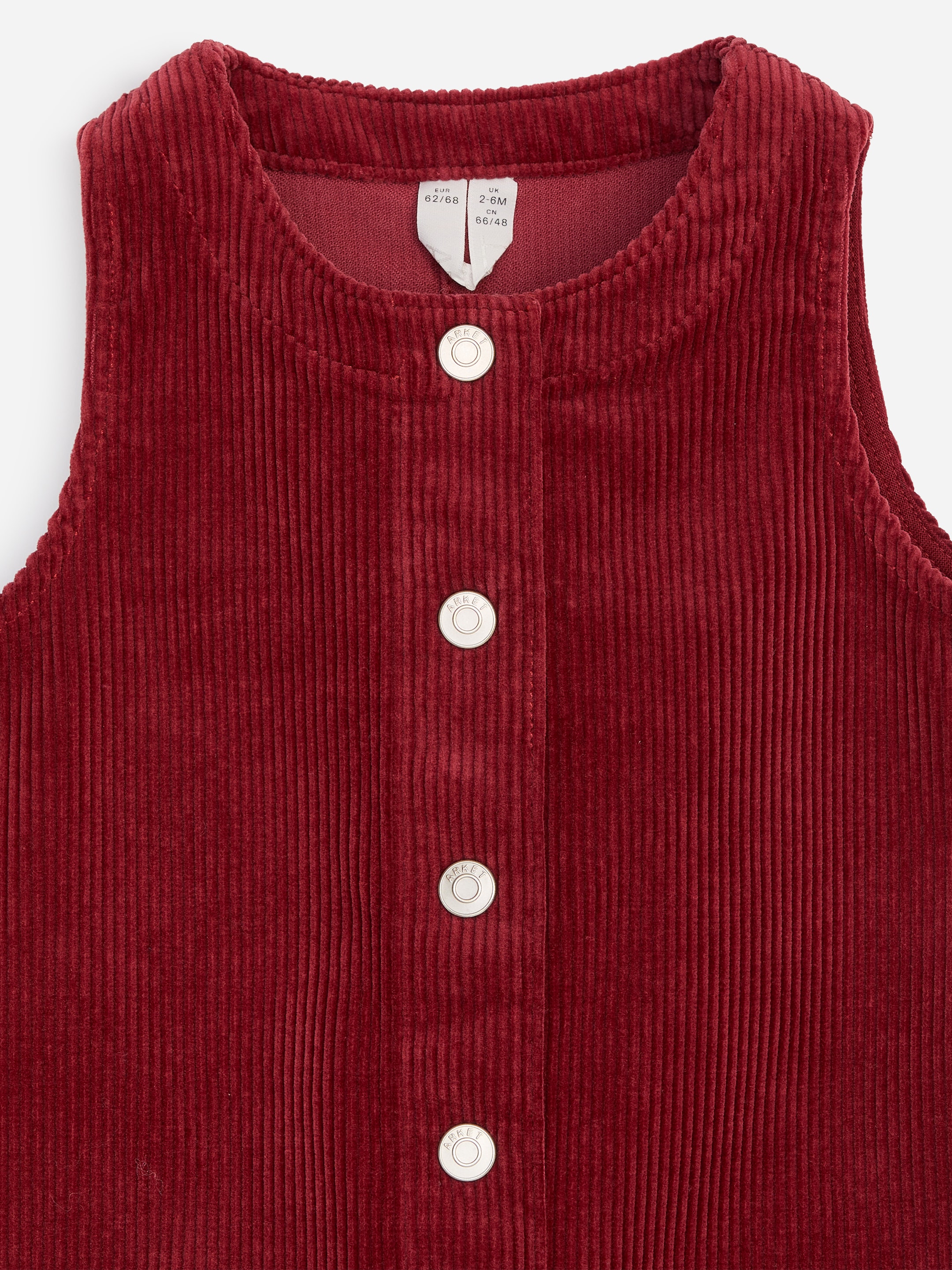Cotton Corduroy Dress - Dark Red - Regular fit - children - StillMedia/DescriptiveDetail - 3