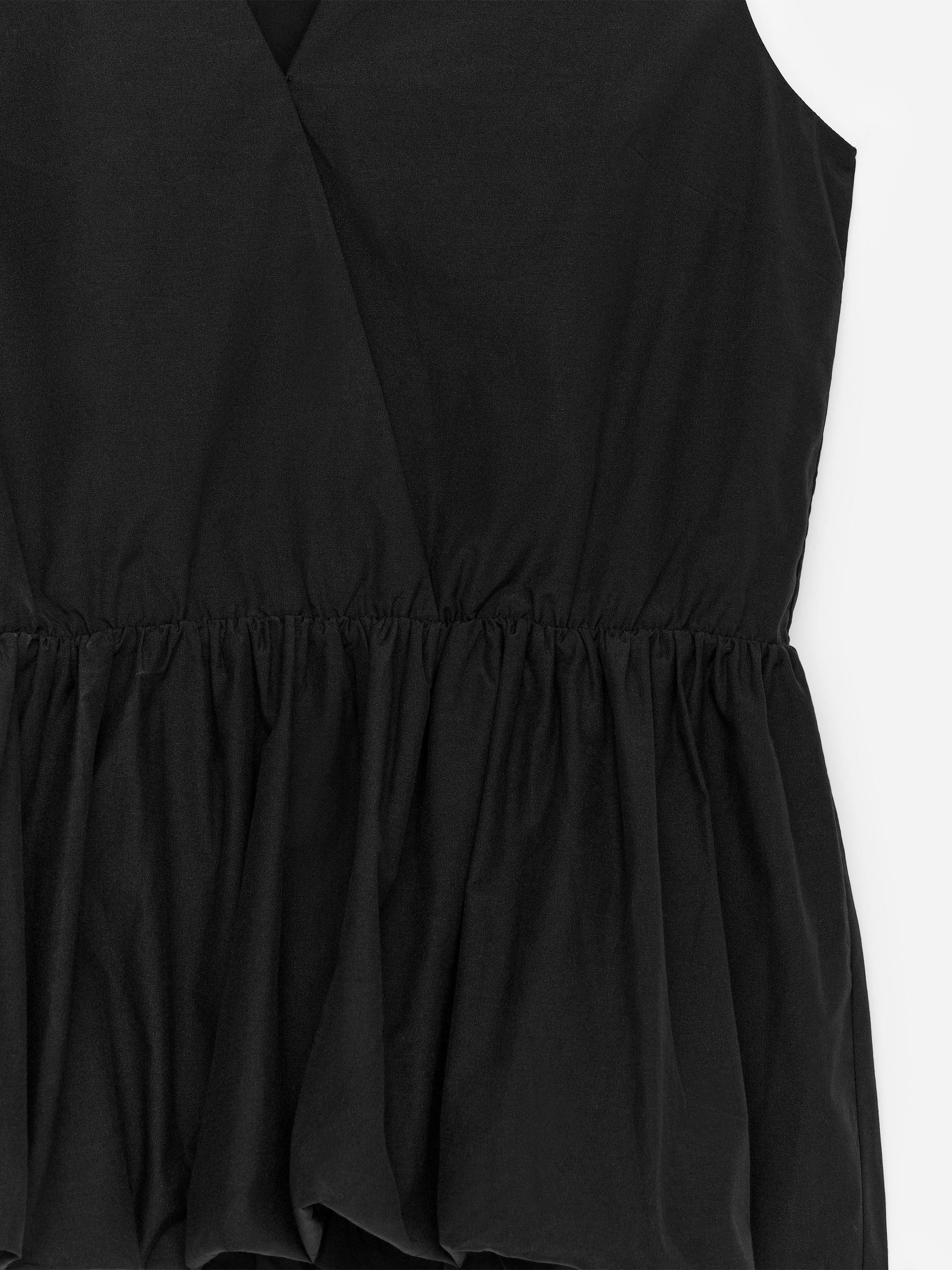 Peplum Taffeta Top – Black – Women – ARKET GB