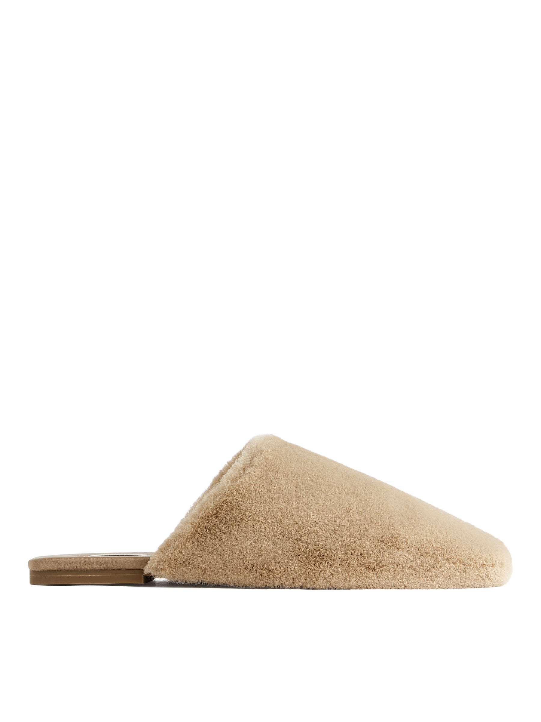 Faux Fur Slippers-#C1A58A-5680