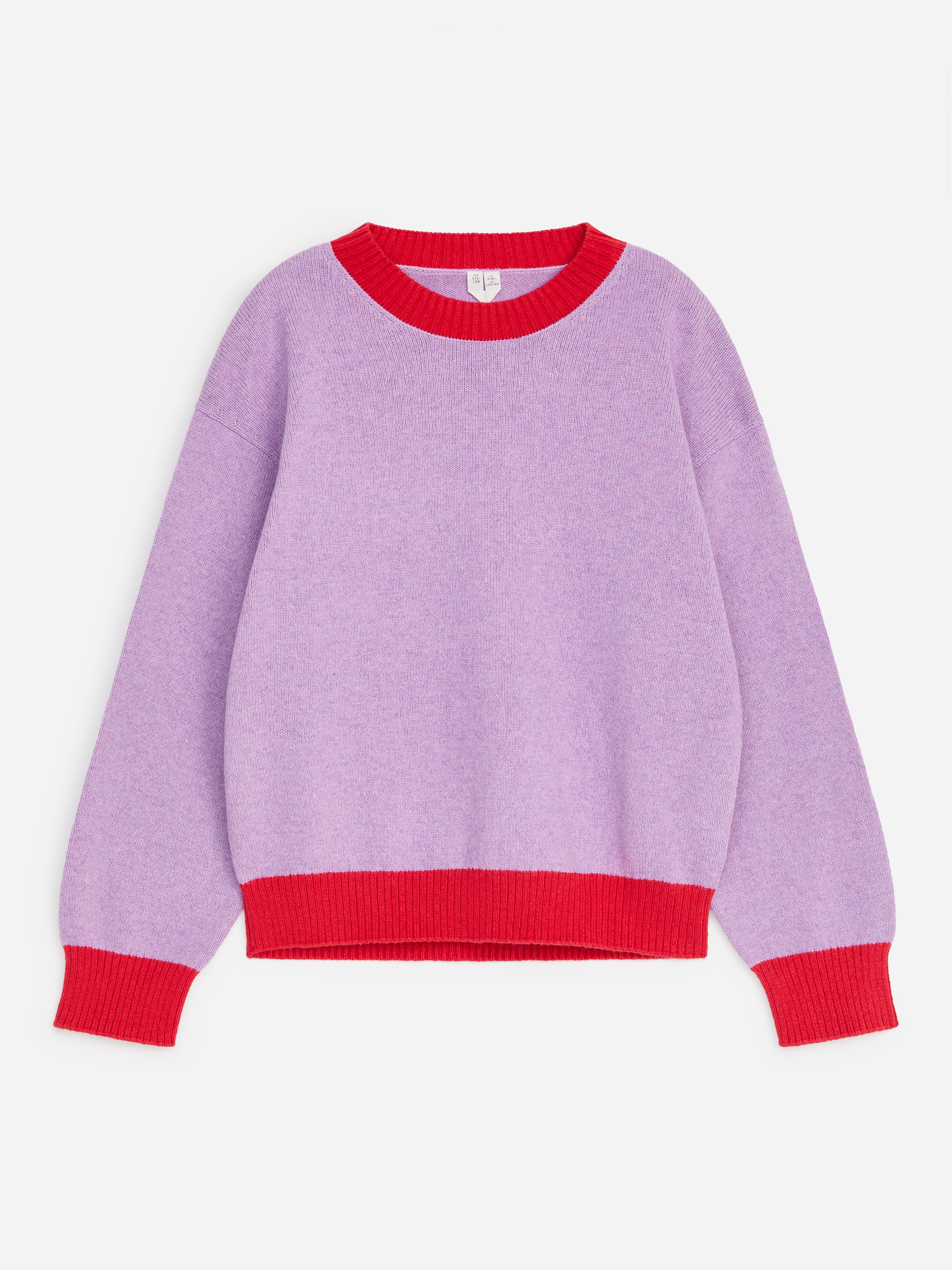 Pull en laine et coton-Red-20963