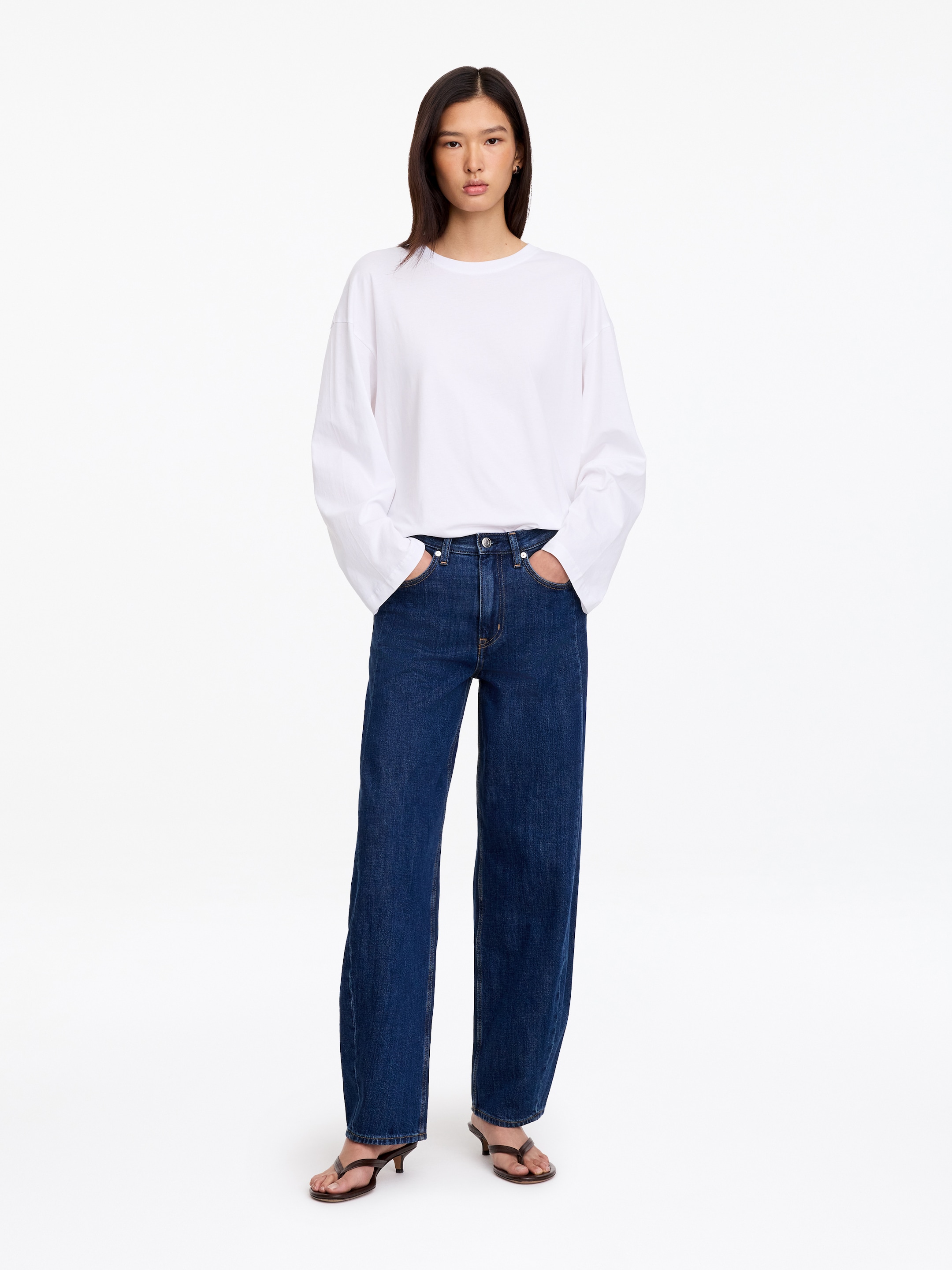 Vaqueros de pernera barril BLOOM-Blue-16812