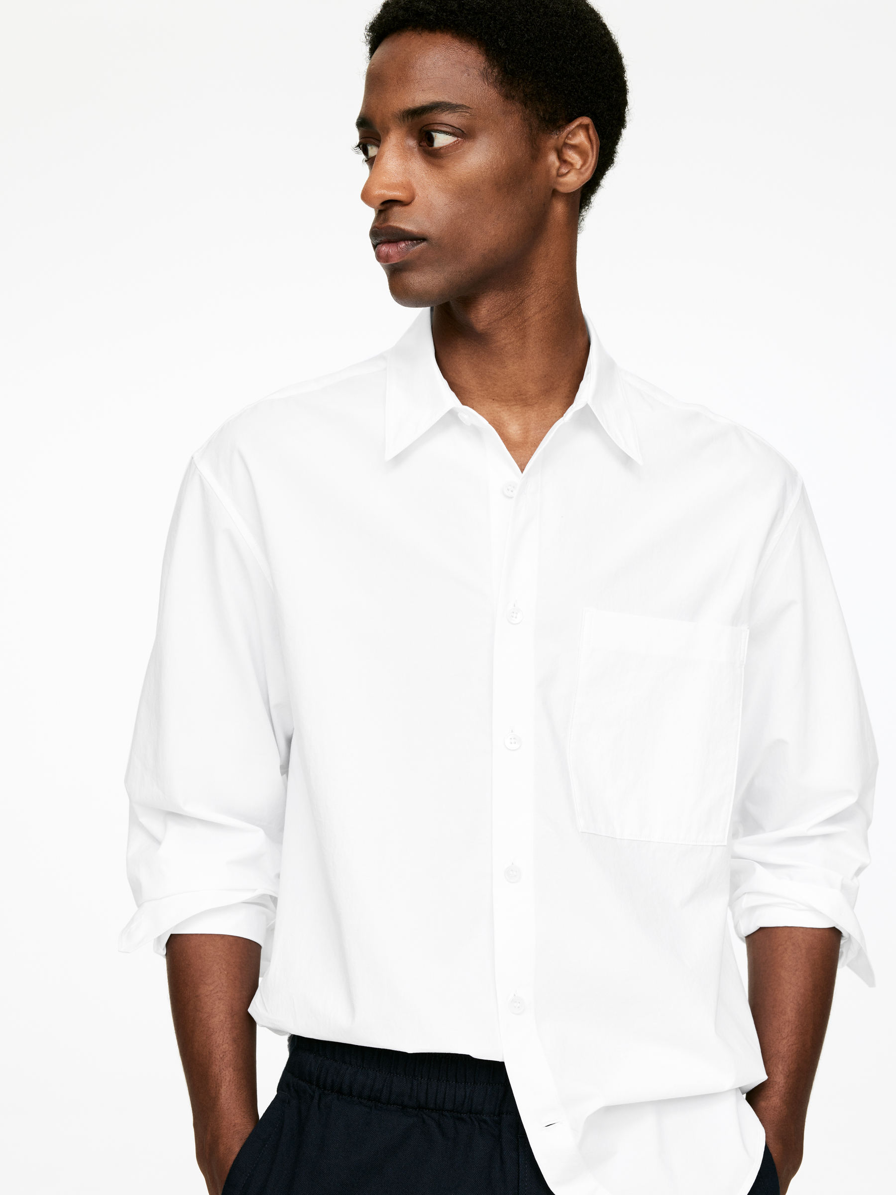 Oversized Poplin Shirt - White - Oversized - Men - StillMedia/Lookbook - 6