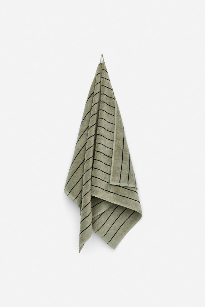 Bath Towel 70 x 140 cm - Sage/Black/Off White/Black/Bright Blue/Light Beige - 1