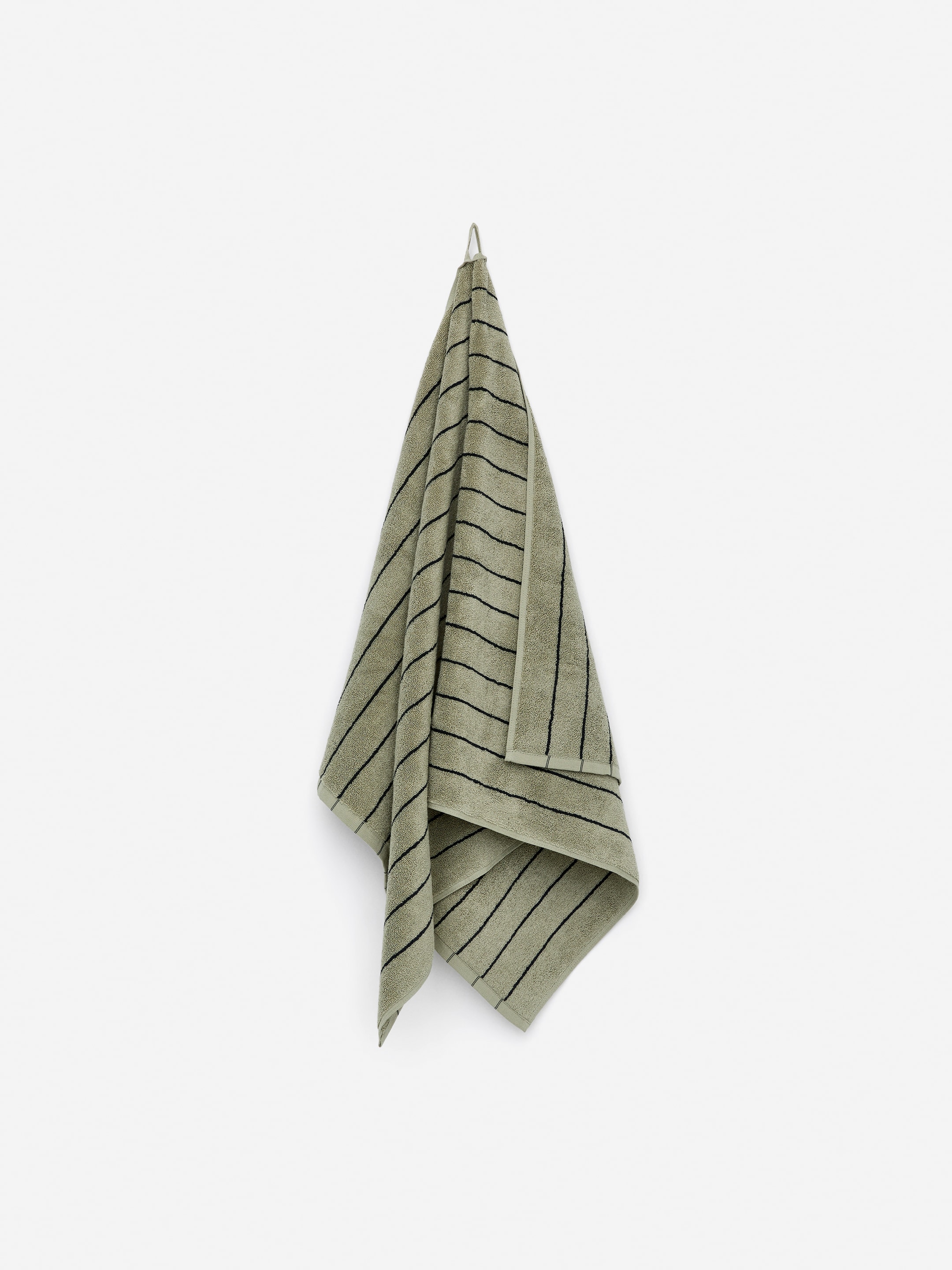 Nagyobb kép megtekintése: Fürdőlepedő 70 x 140 cm - Zsálya/Fekete - HOME | H&M HU 1