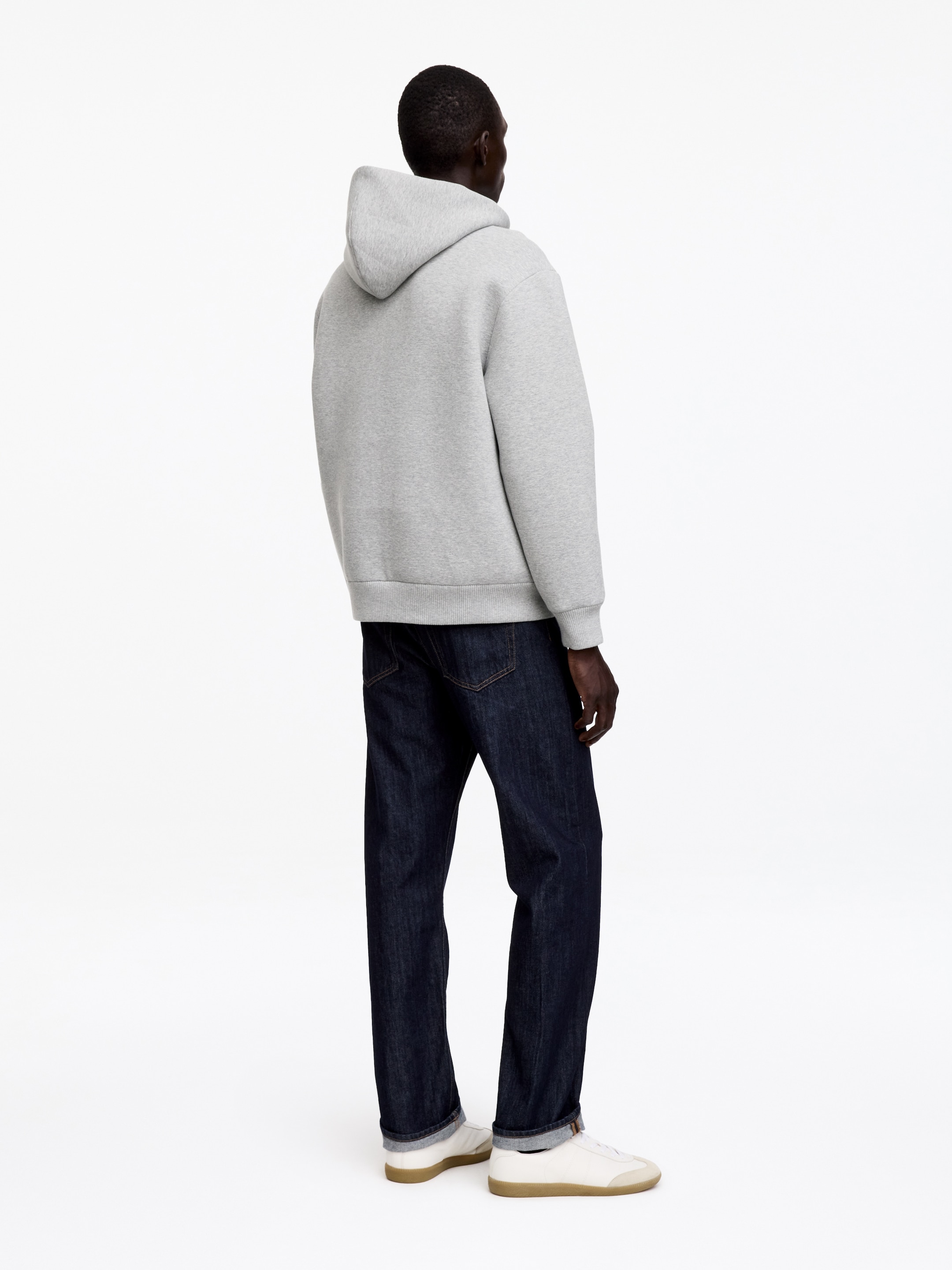 Bluza z kapturem z pianki neoprenowej - Szary melanż - Fason normalny - men - StillMedia/Lookbook - 3