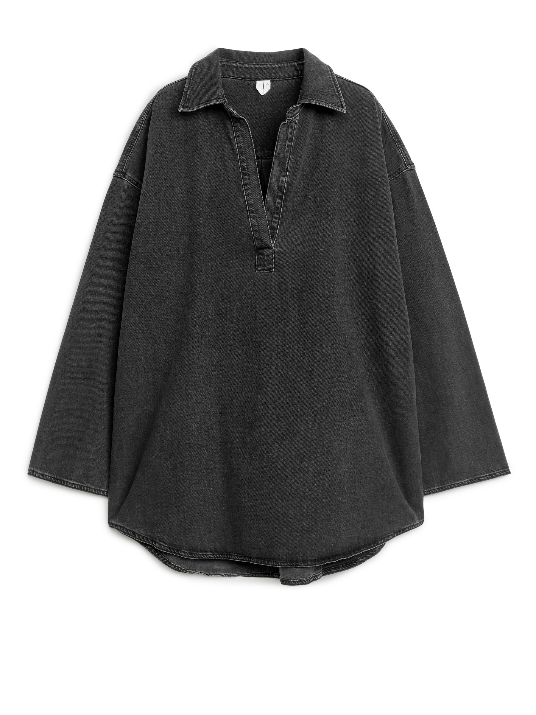 Denim Tunic-#45464A-6893