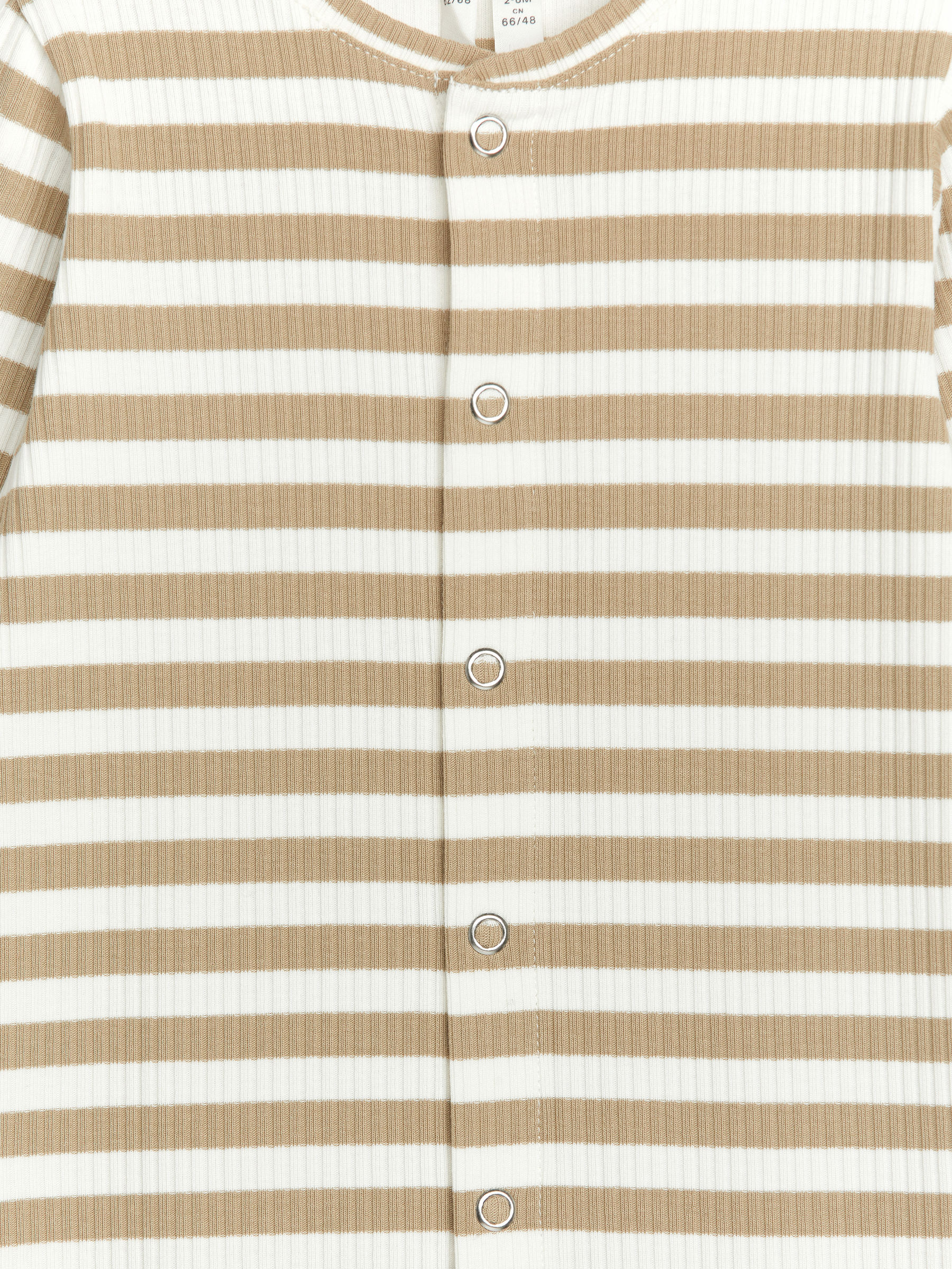 Strampler aus geripptem Jersey - Weiß/Beige - Regular Fit - Kinder - StillMedia/DescriptiveDetail - 3