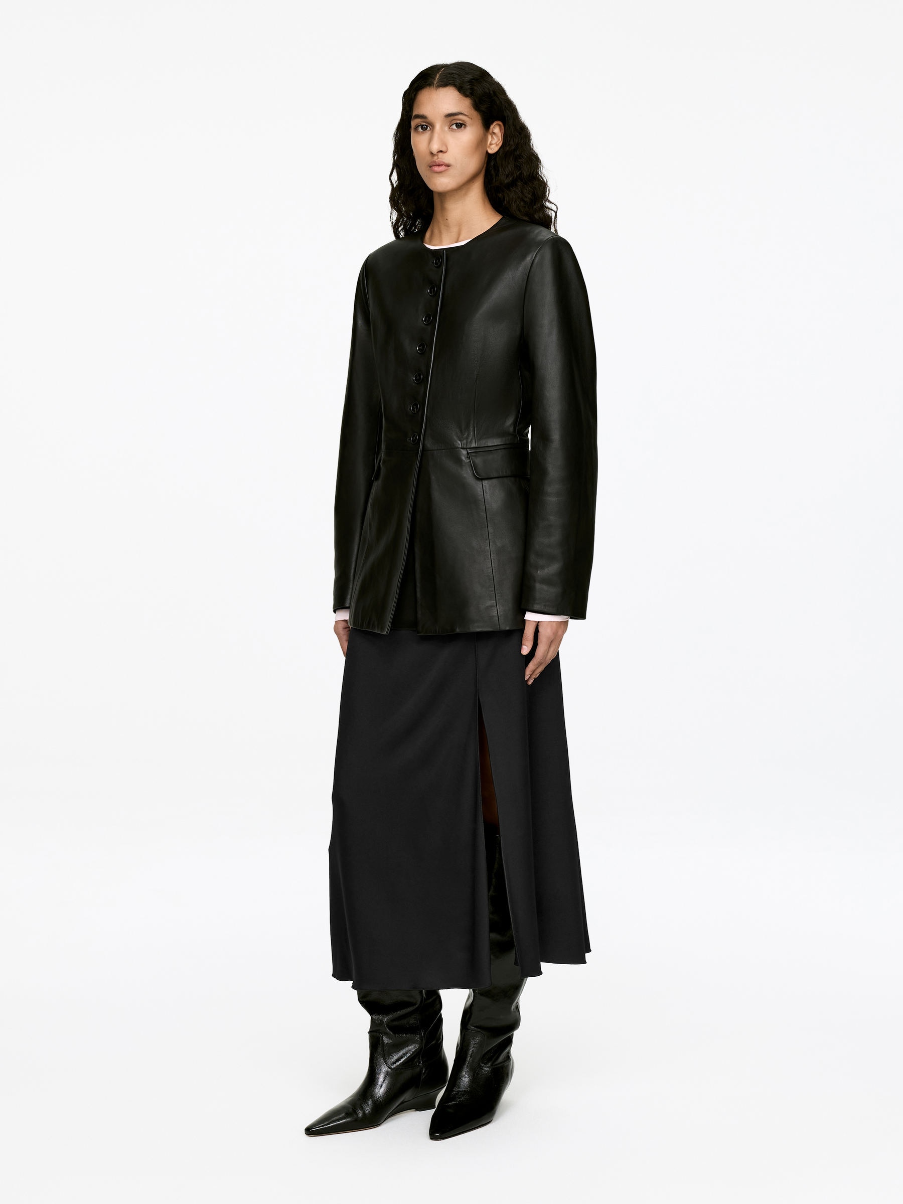 Viscose Skirt - Black - Regular fit - Women - StillMedia/Lookbook - 4