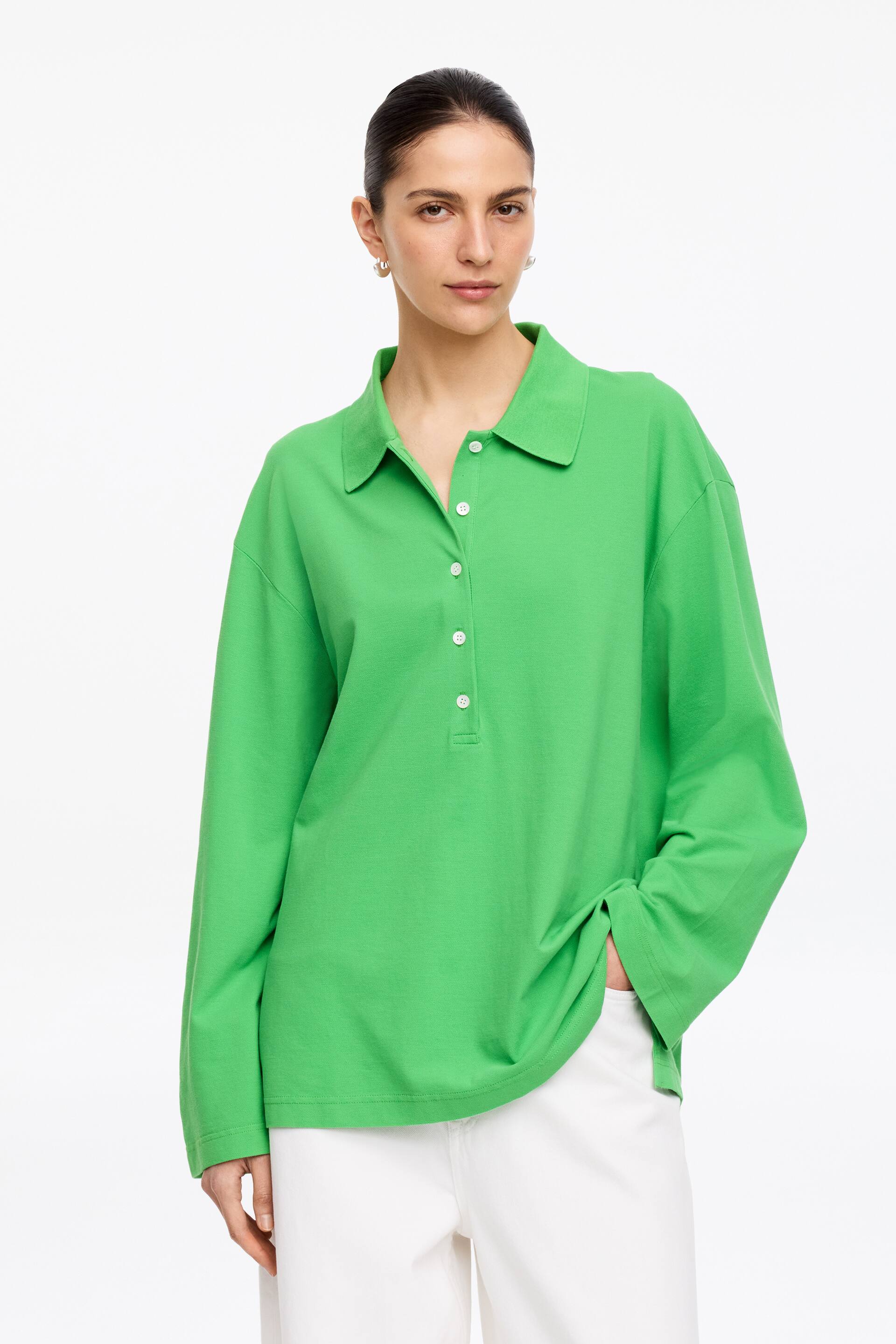 Vezi imaginea mai mare: Tricou polo piqué - Verde - FEMEI | H&M RO 1