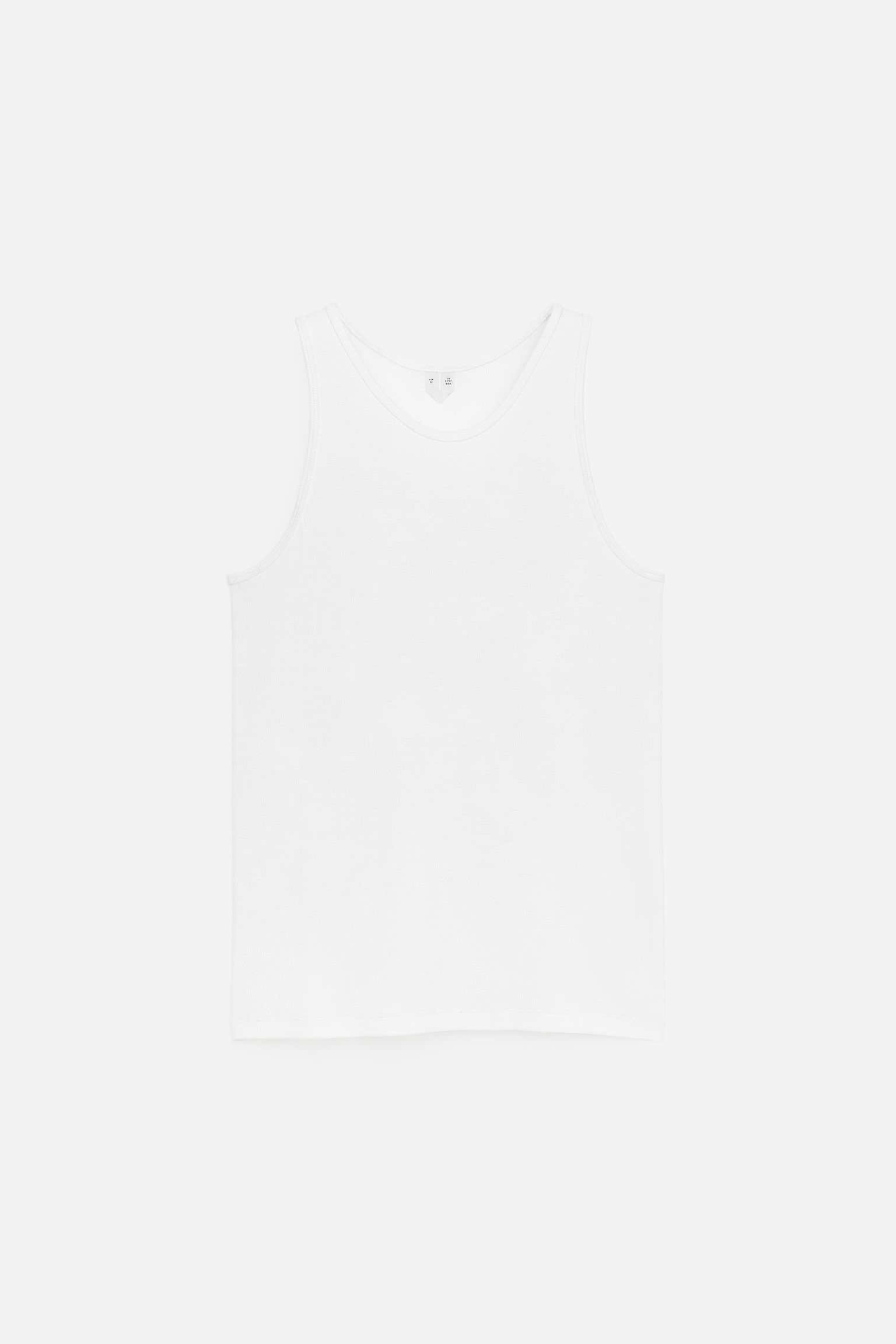 Prążkowana koszulka - Biały/Brązowy - 2