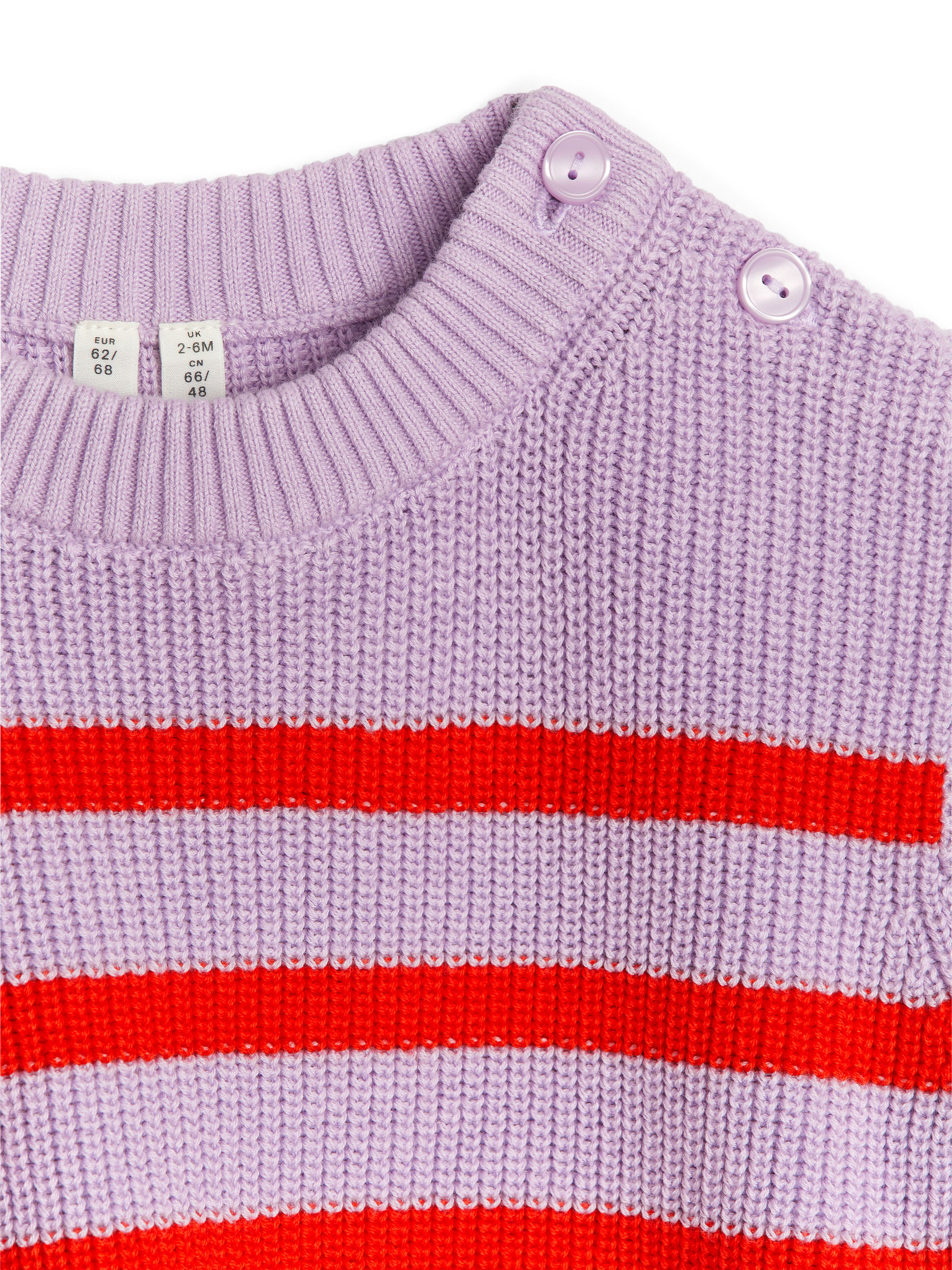 Baumwollstrickpullover - Flieder/Rot - Loose Fit - Kinder - StillMedia/DescriptiveDetail - 3