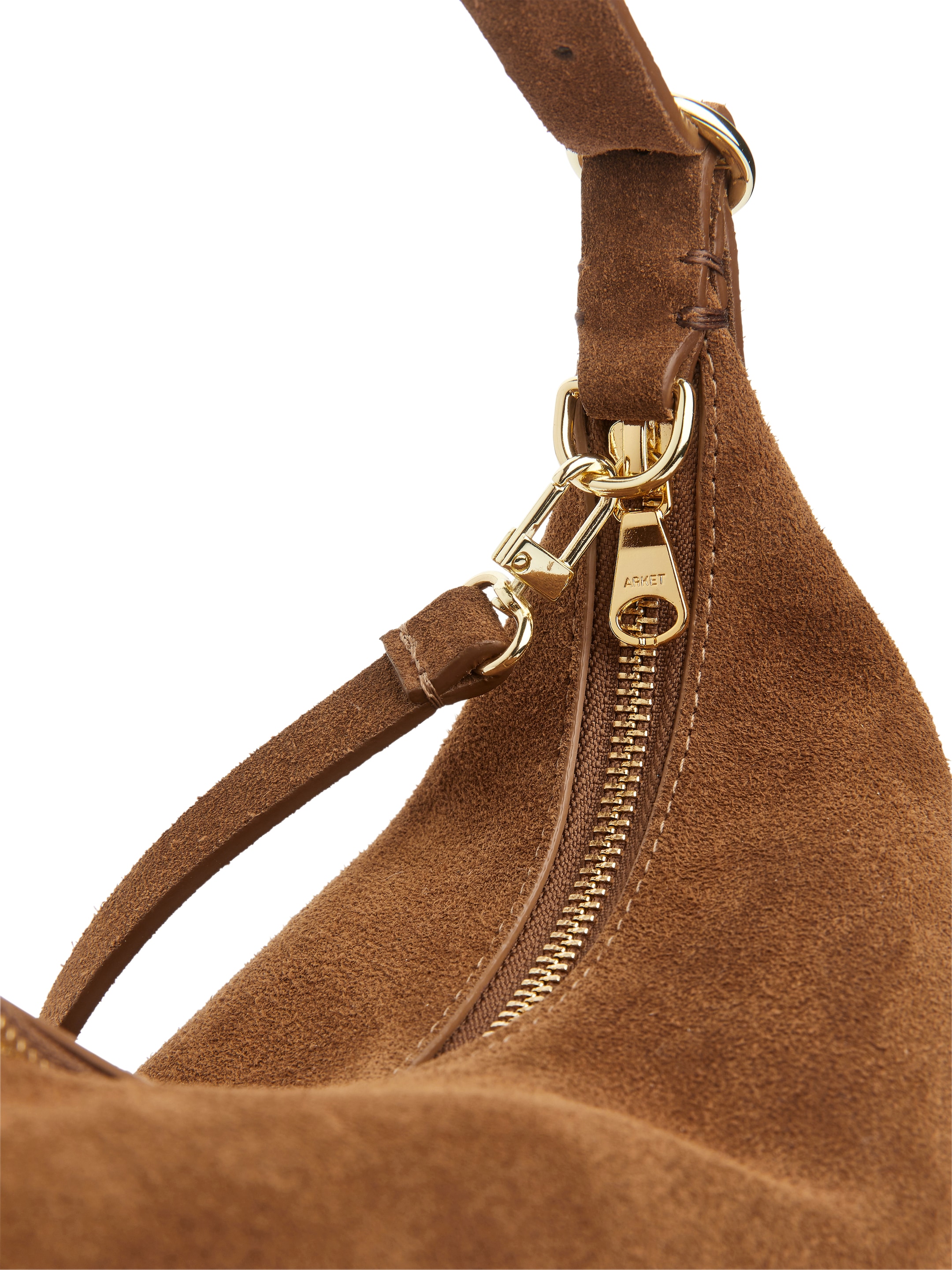 Borsa in pelle crosta scamosciata - Marrone - Women - StillMedia/DescriptiveDetail - 3