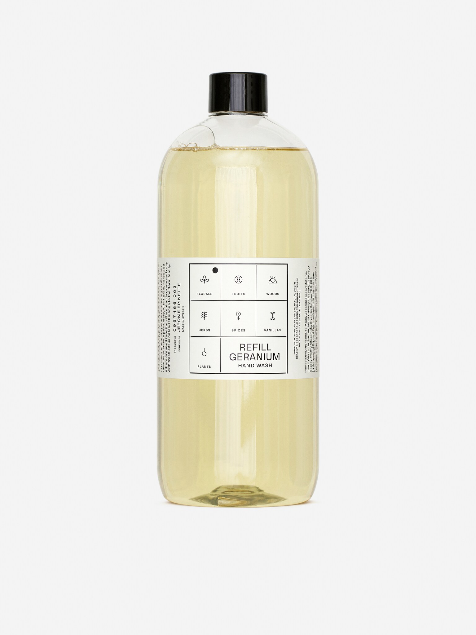 Hand Wash Refill 1000 ml - Geranium/Oakmoss/Verbena