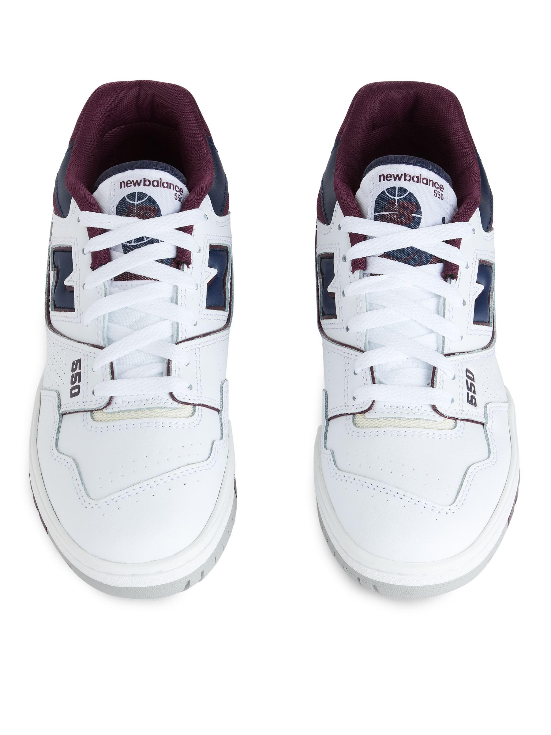Zapatillas New Balance 550 - Blanco/burdeos/azul - Women - StillMedia/DescriptiveStillLife - 4