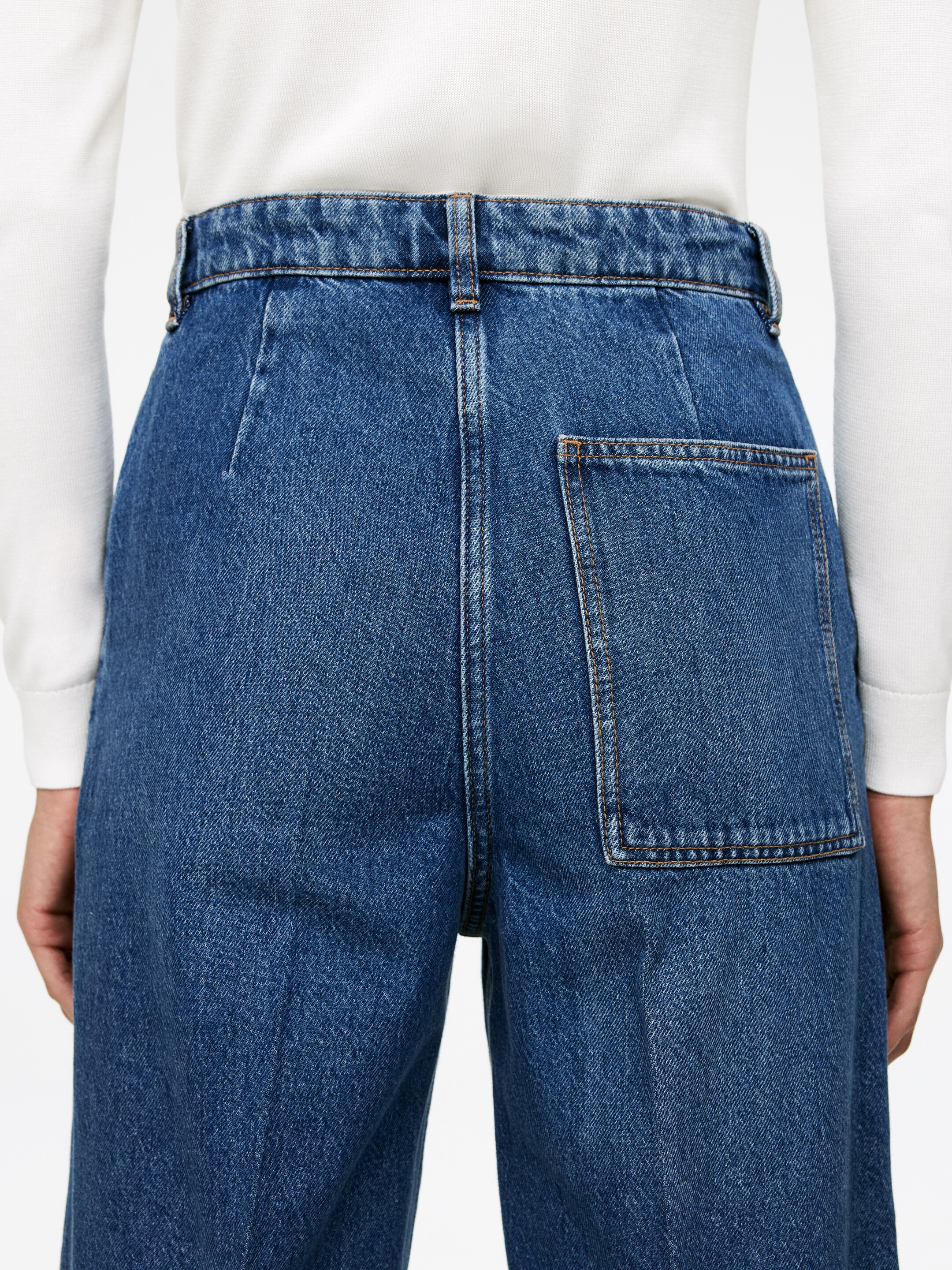 Προβολή μεγαλύτερης εικόνας: Wide Turn-Up Jeans - Μπλε - Ladies | H&M GR 2