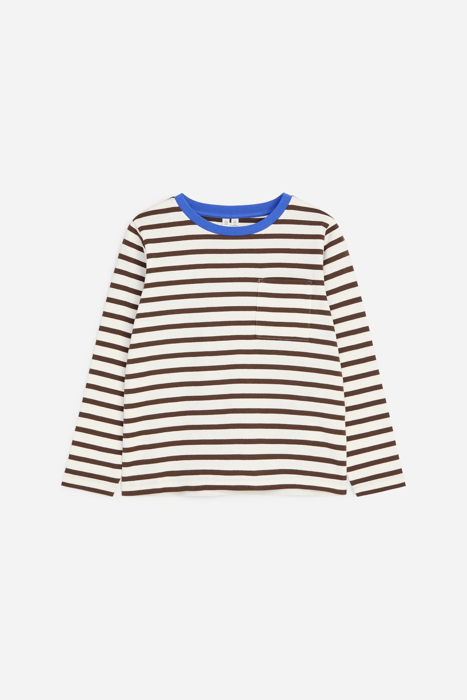 T-shirt met lange mouwen - Bruin/blauw/Wit/donkergroen