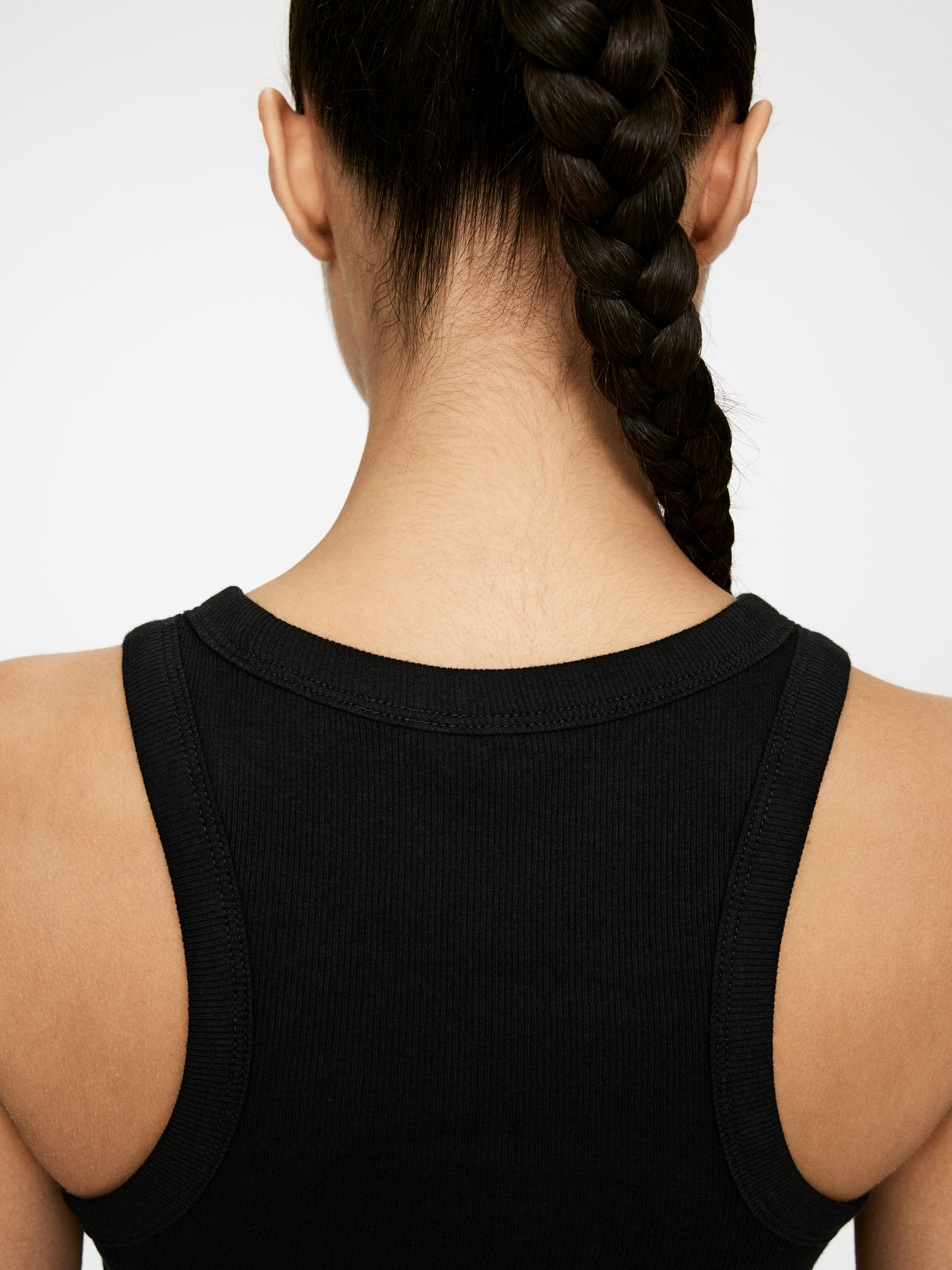 Rib Racer Tank Top - Black - Regular fit - Women - StillMedia/Lookbook - 32