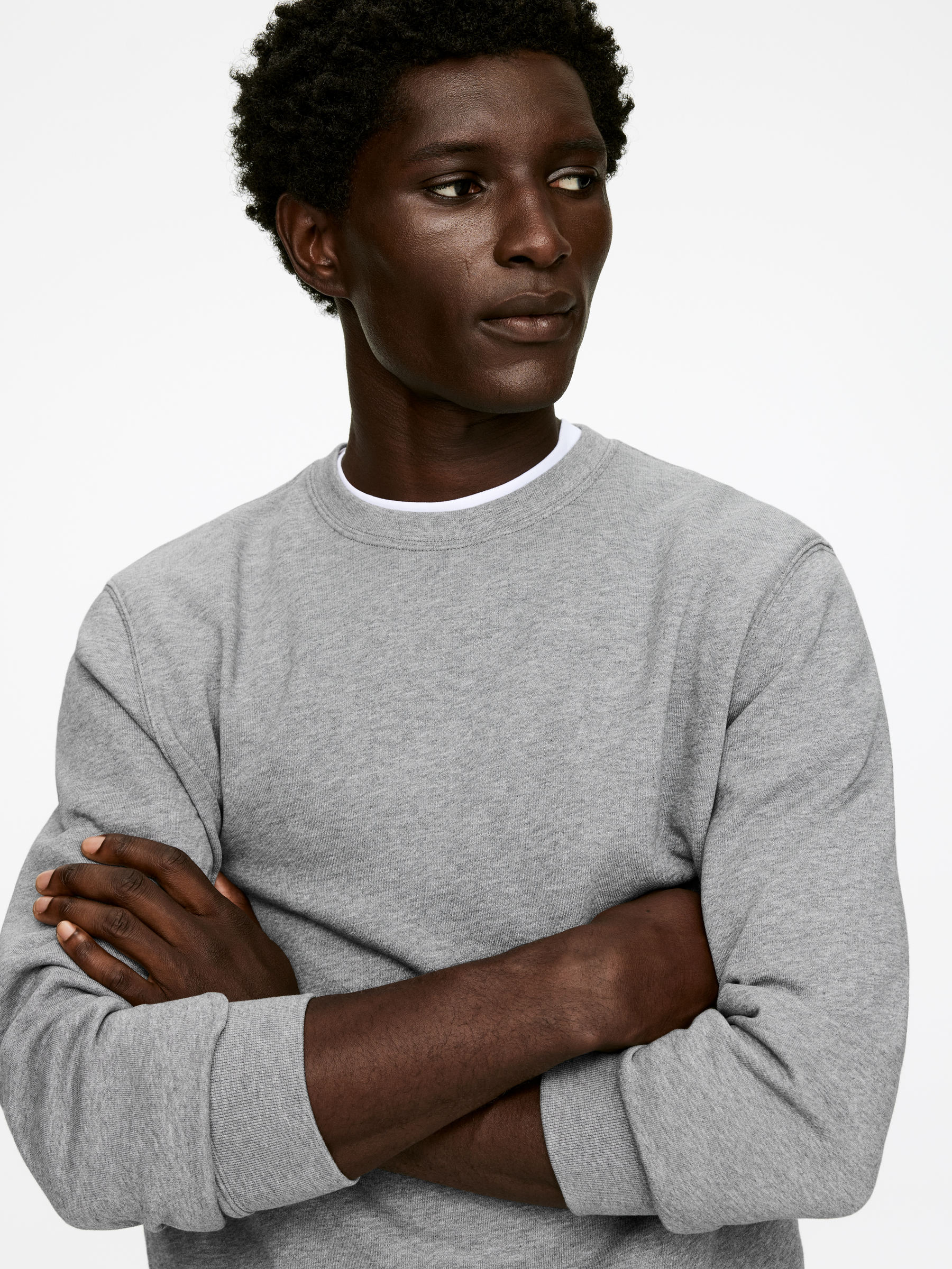 Mid-Weight Sweatshirt - Grey - Regular fit - Men - StillMedia/Lookbook - 9