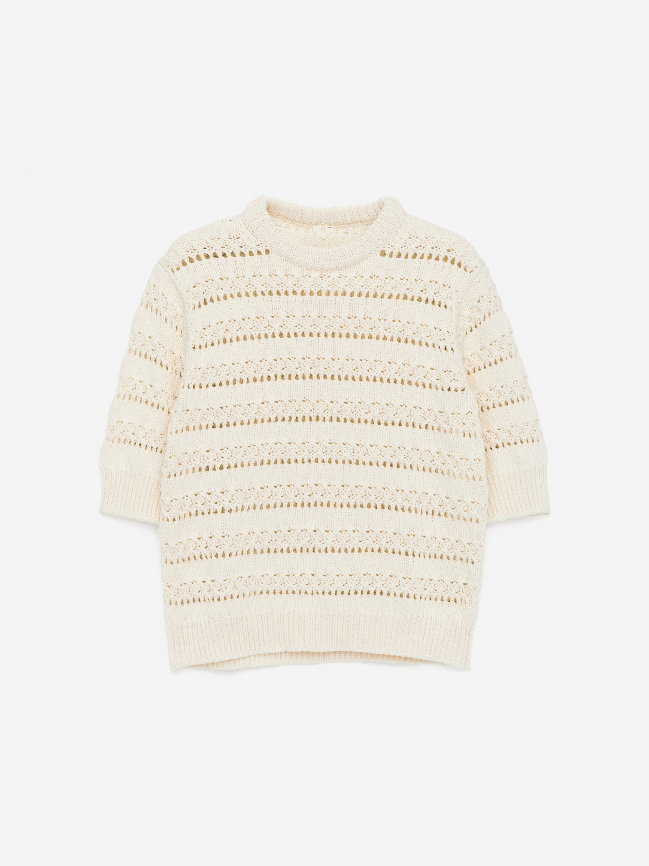 Se større billede: Hulstrikket top - Råhvid - DAME | H&M DK 1
