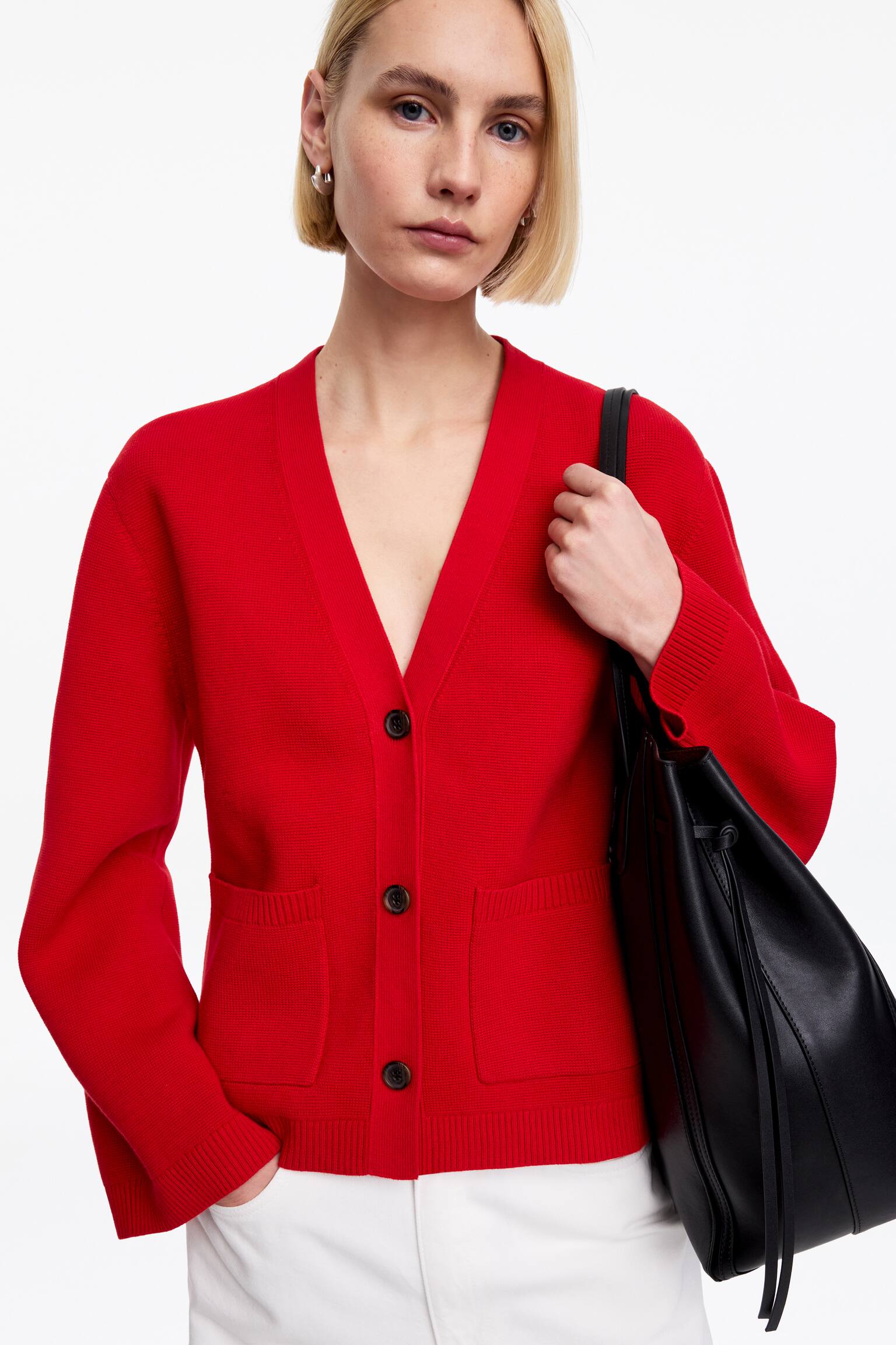 Casaco de algodão - Vermelho/Turquesa claro/Castanho escuro/Castanho toupeira claro - 4