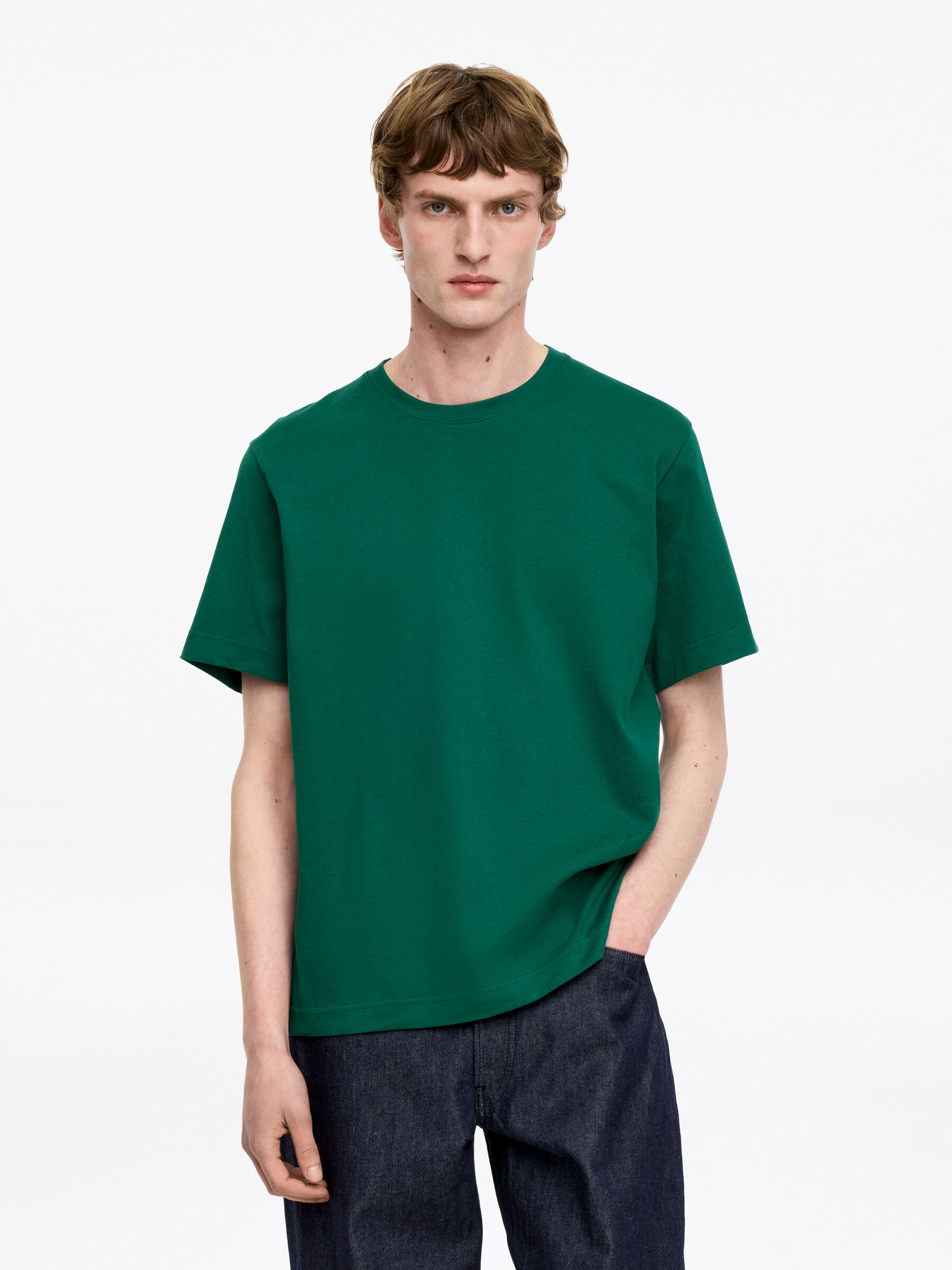 220 GSM Relaxed T-Shirt-#0F4944-18835