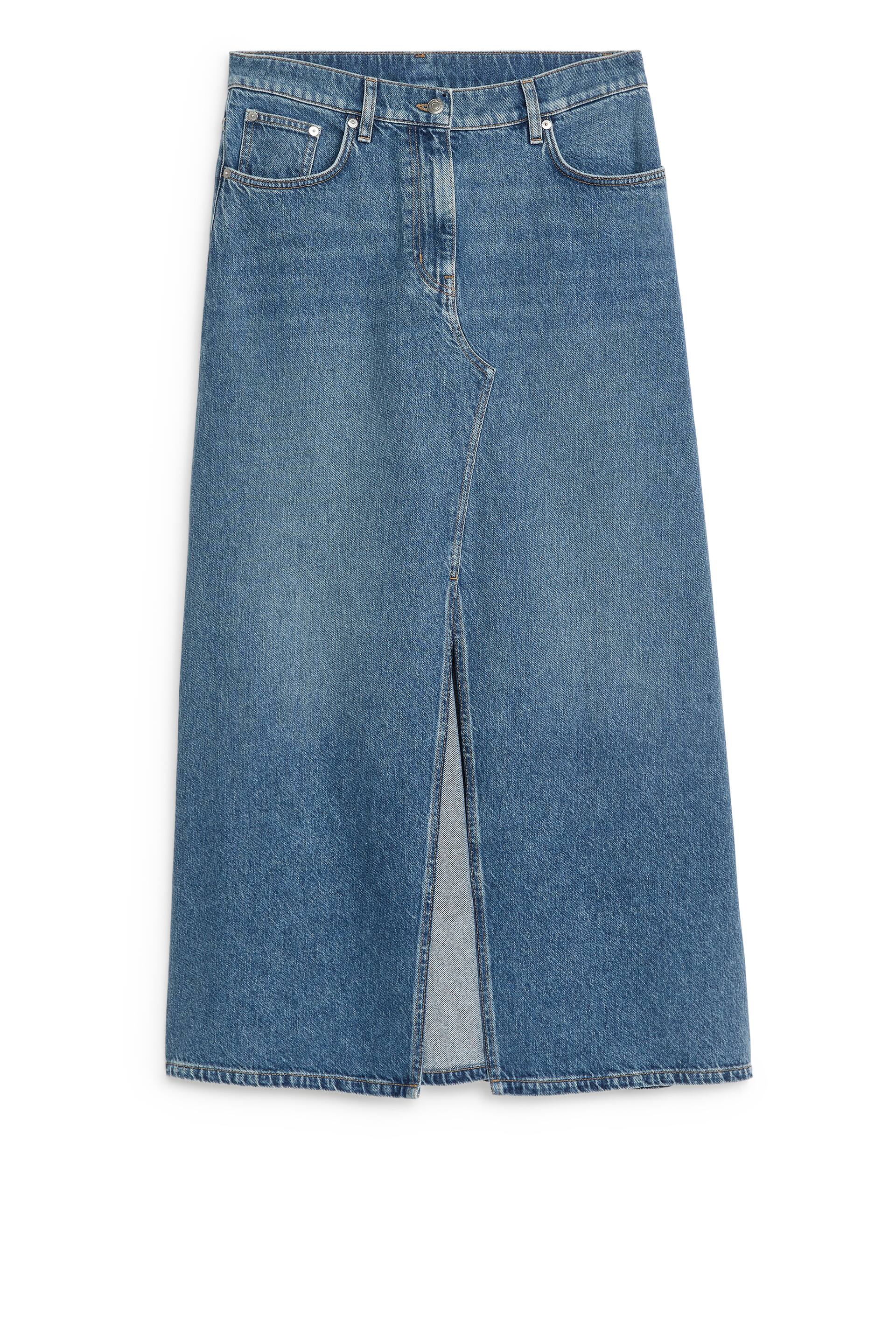 Größeres Bild ansehen: Maxi-Jeansrock - Blau - Ladies | H&M DE 1