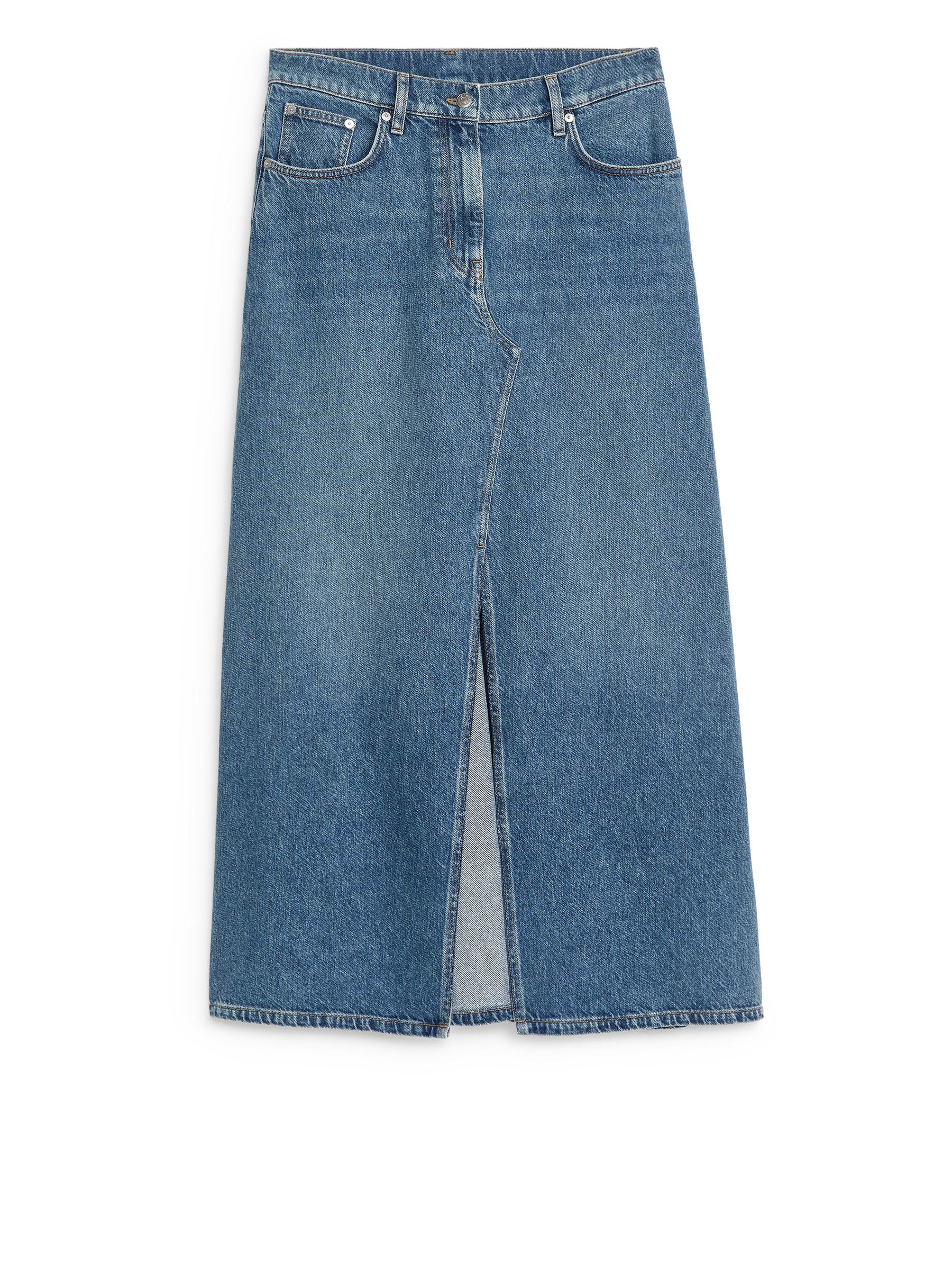 Maxi Denim Skirt - Blue - Regular fit - Women - StillMedia/DescriptiveStillLife - 2