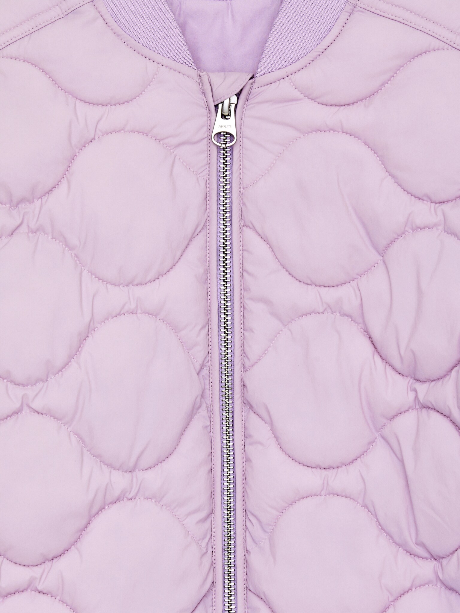 Prešívaná bunda - Fialová/Khaki zelená/Jasná modrá - 2