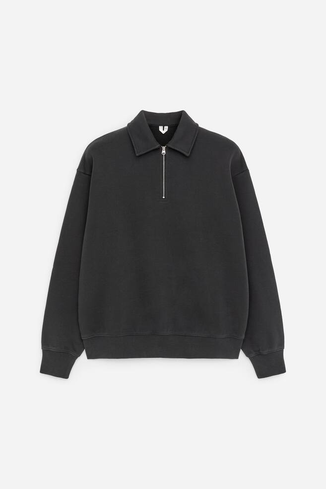 Half Zip Polo Shirt - Dark Blue/Faded Blue - 1