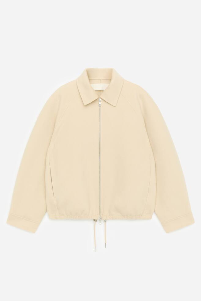 Wool-Blend Doublé Jacket - Beige - 1