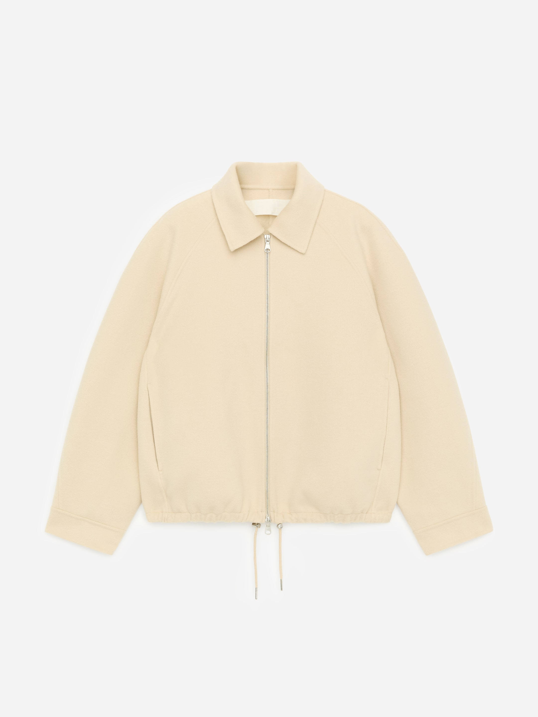 Wool-Blend Doublé Jacket-#DCD6C7-17559