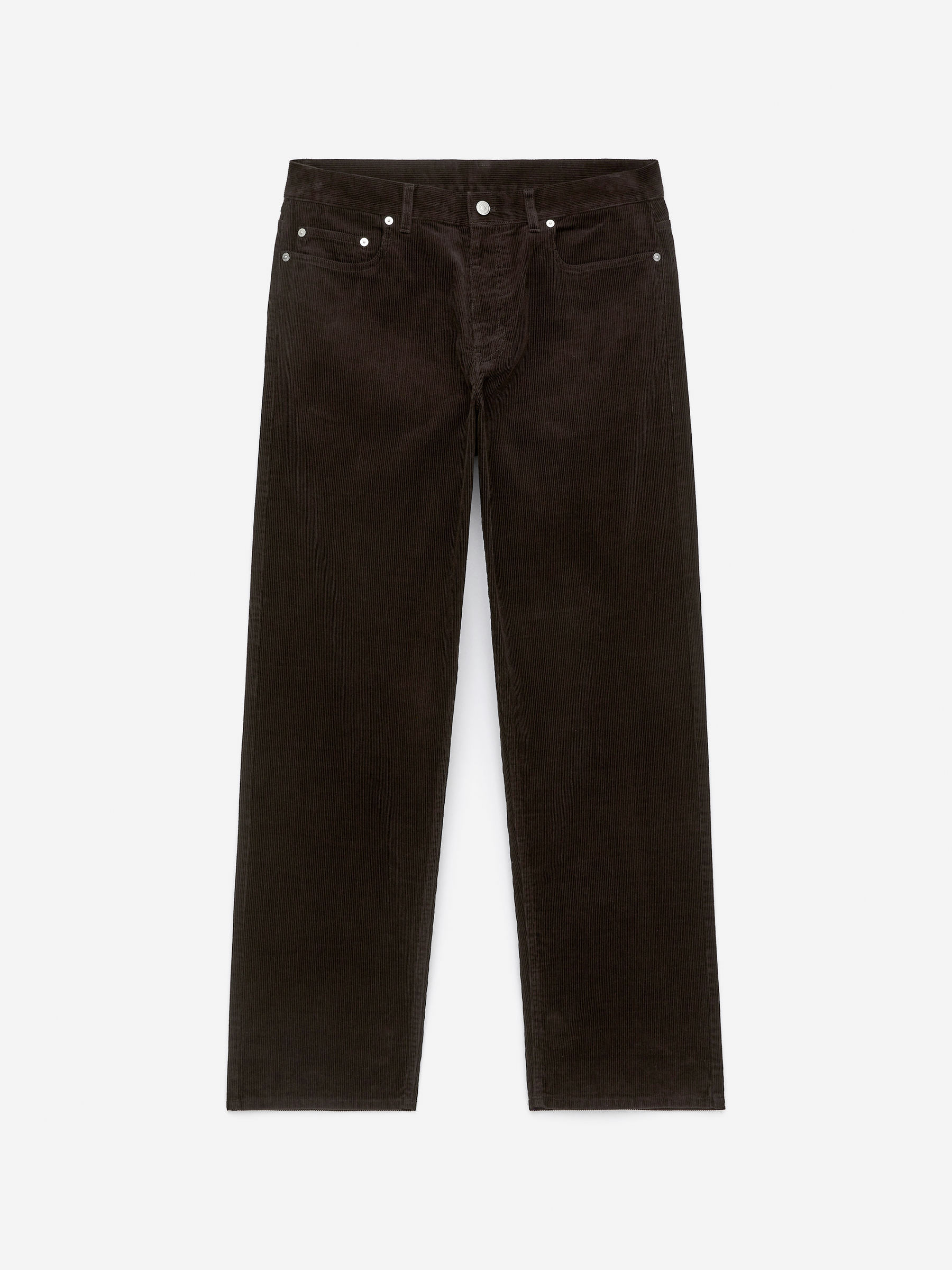 Loose Corduroy Trousers-#3F3838-16003