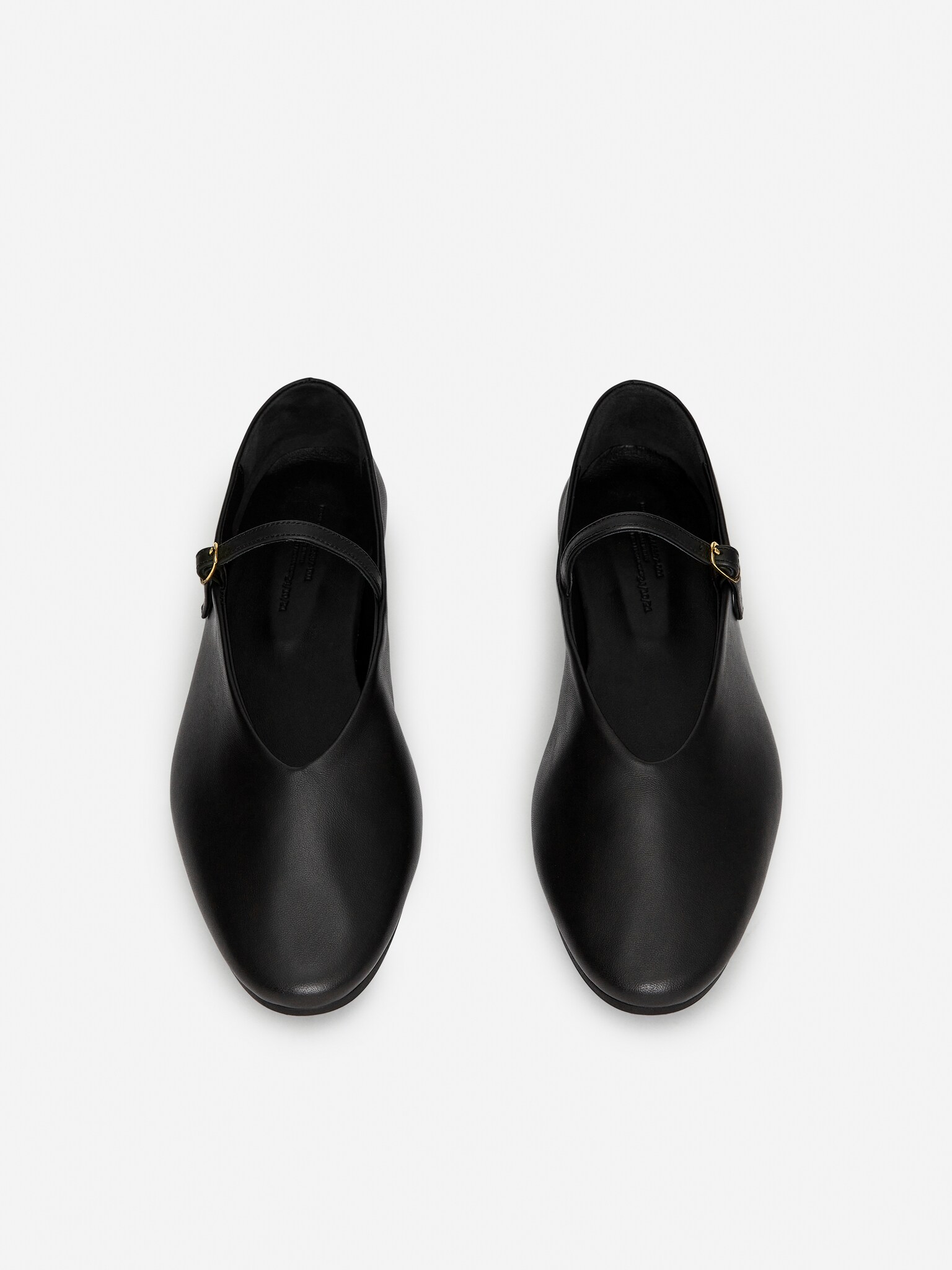 Chaussures babies plates en cuir - Noir - 4