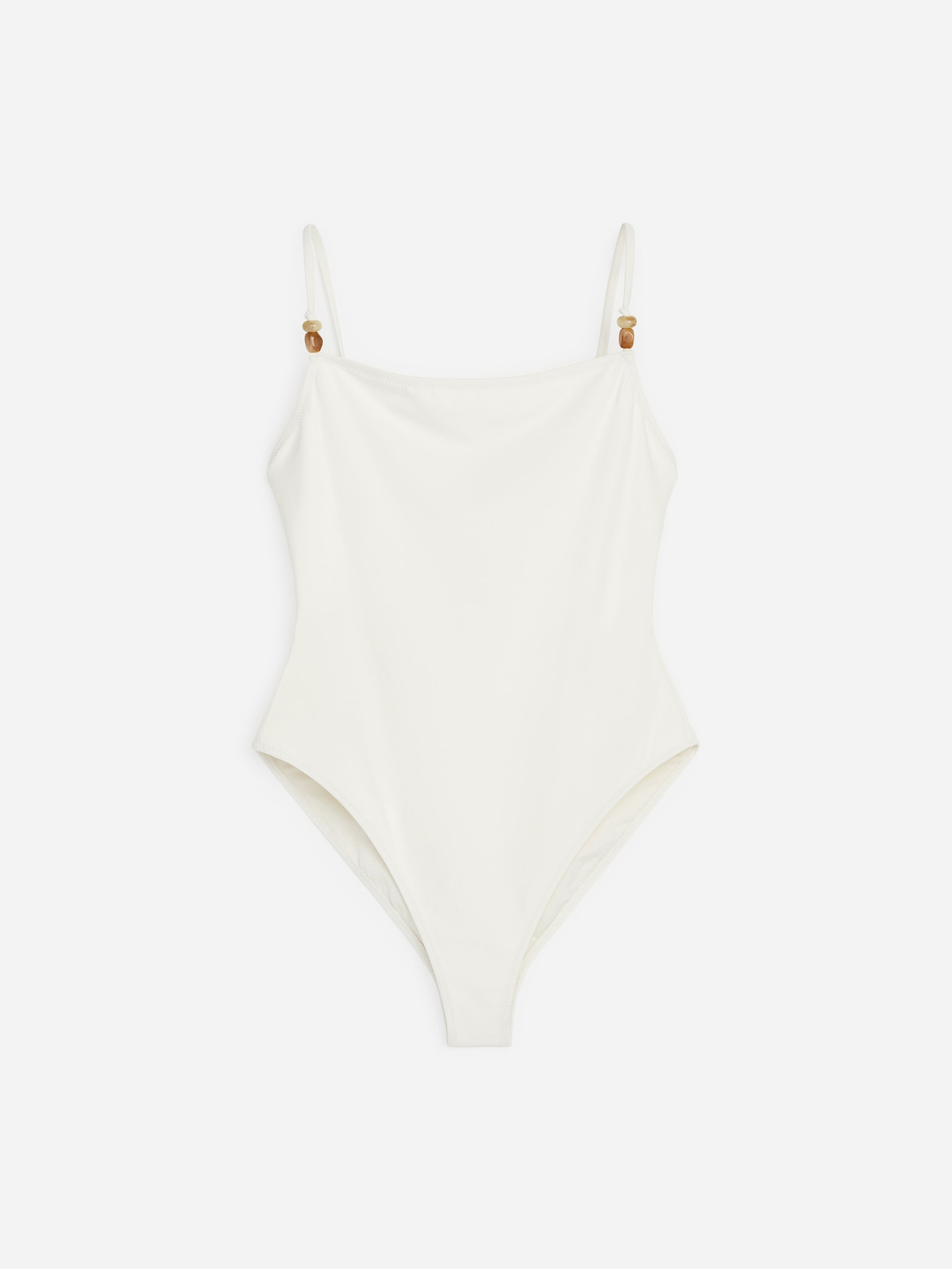 Beaded Swimsuit-#DCD6C7-19384