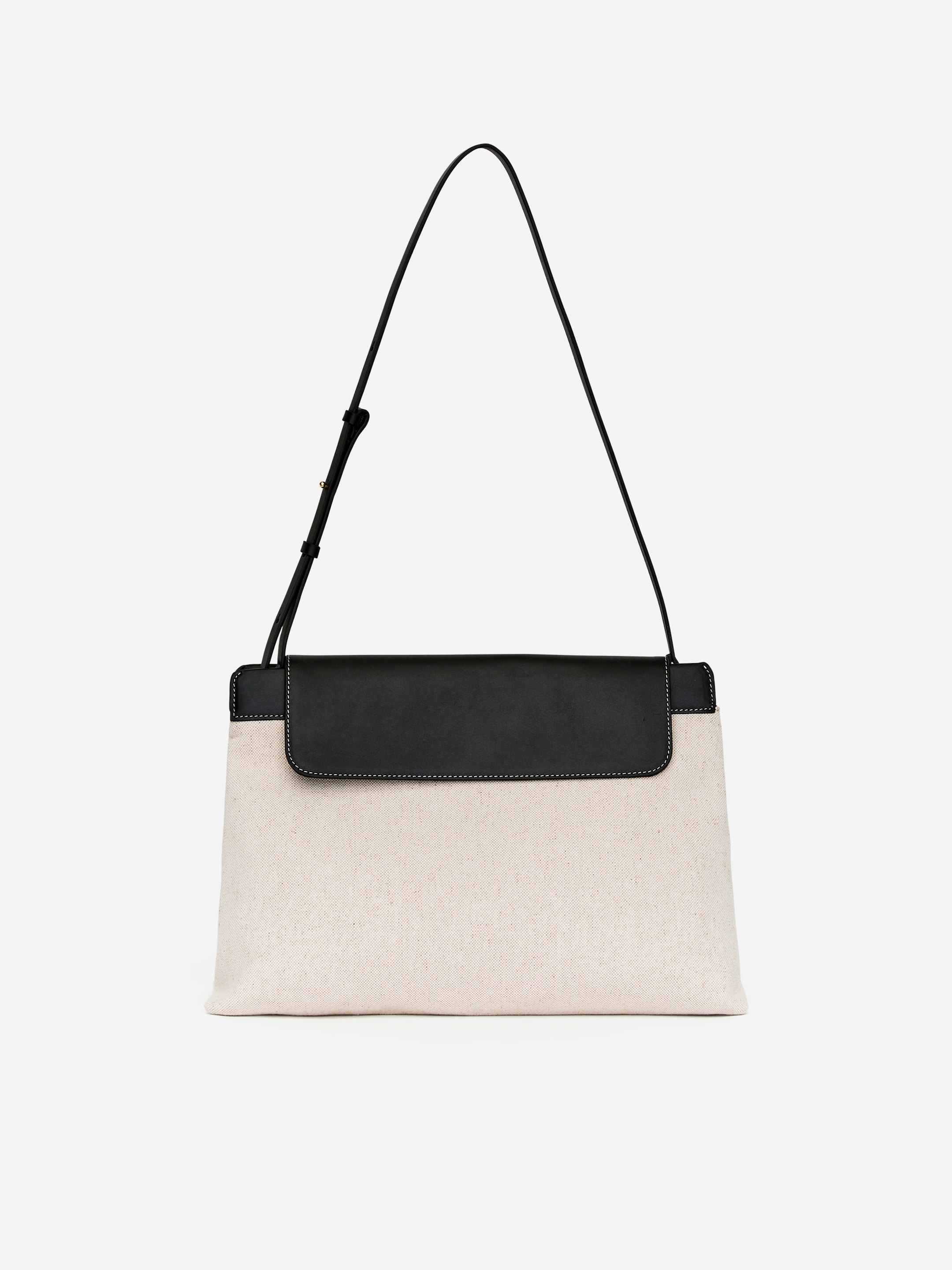 Visualizza immagine più grande: Borsa in tela e pelle - Beige chiaro - DONNA | H&M IT 1