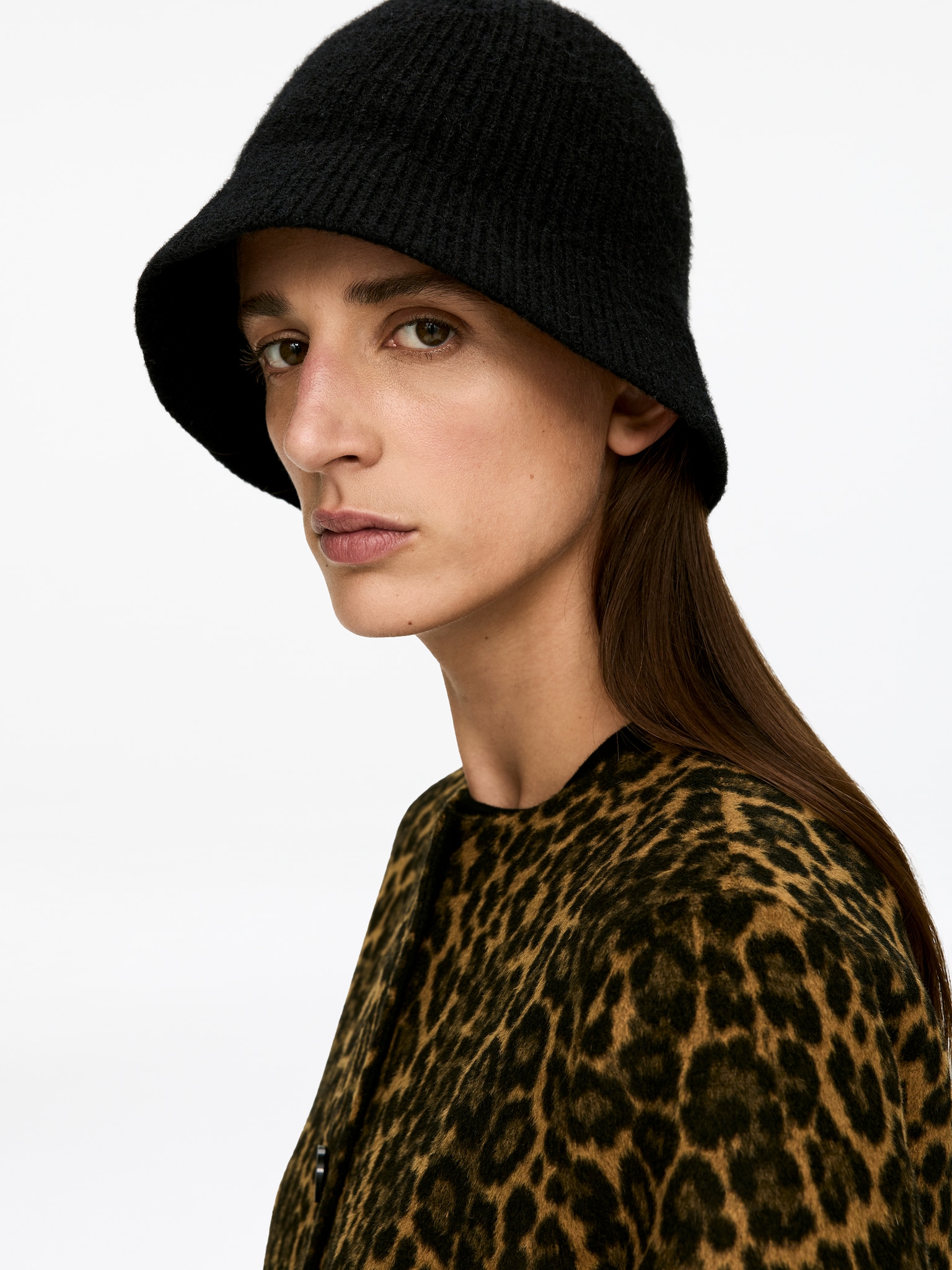 Wool-Alpaca Blend Hat - Black