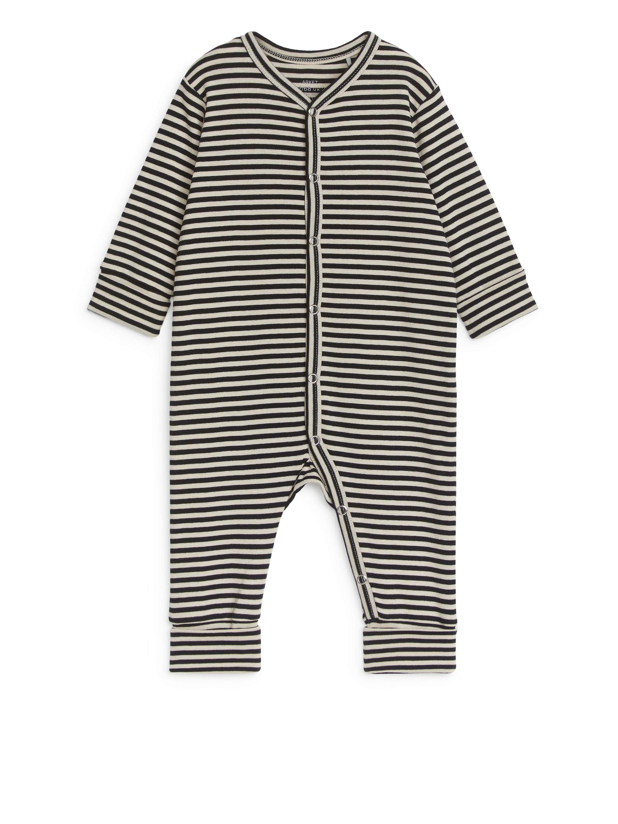 View larger image: All-in-One Pyjama Set of 2 - White/Oat - Kids | H&M GB 2