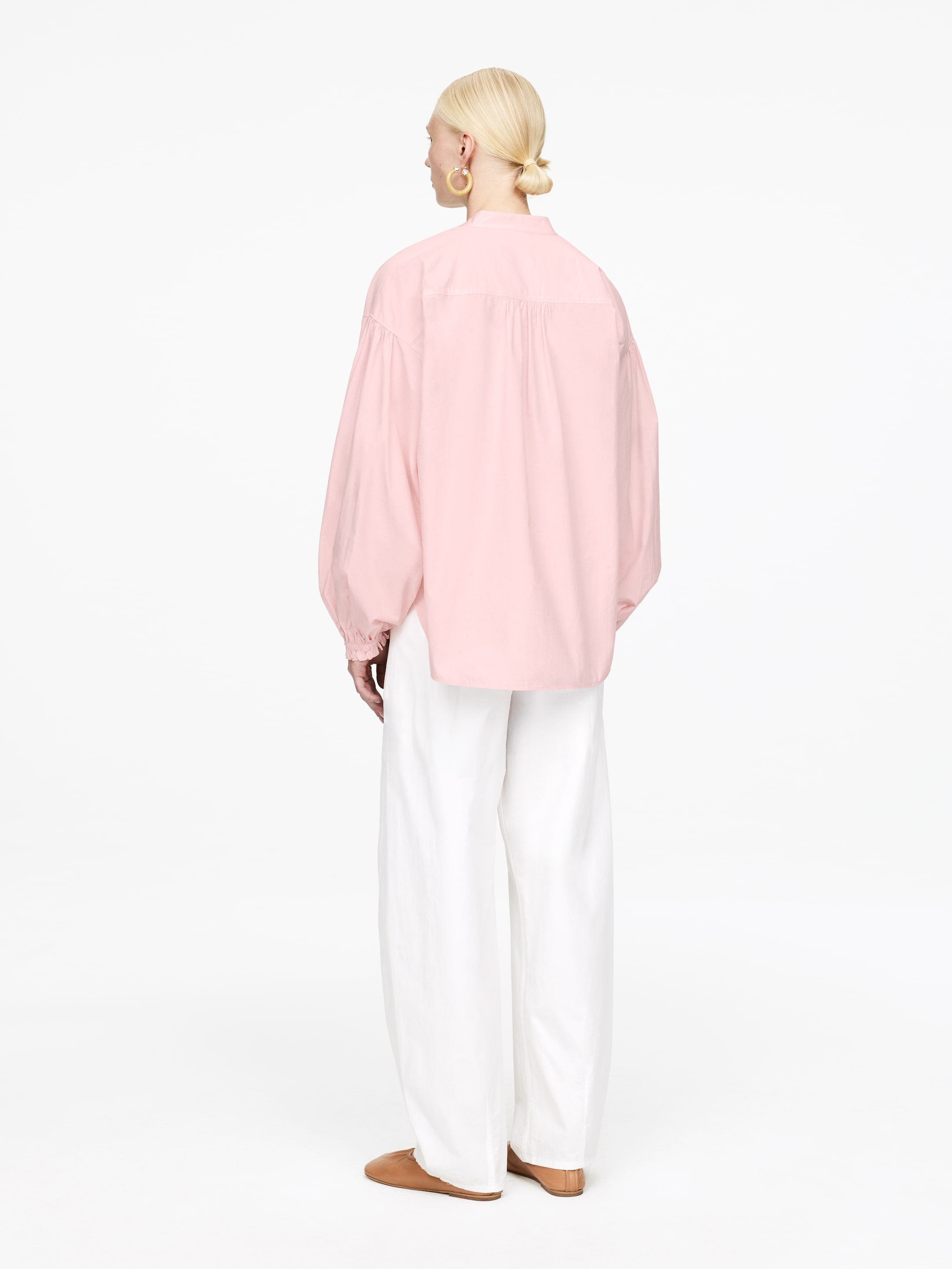 Ver imagen más grande: Blusa con mangas abullonadas - Rosa - MUJER | H&M ES 2
