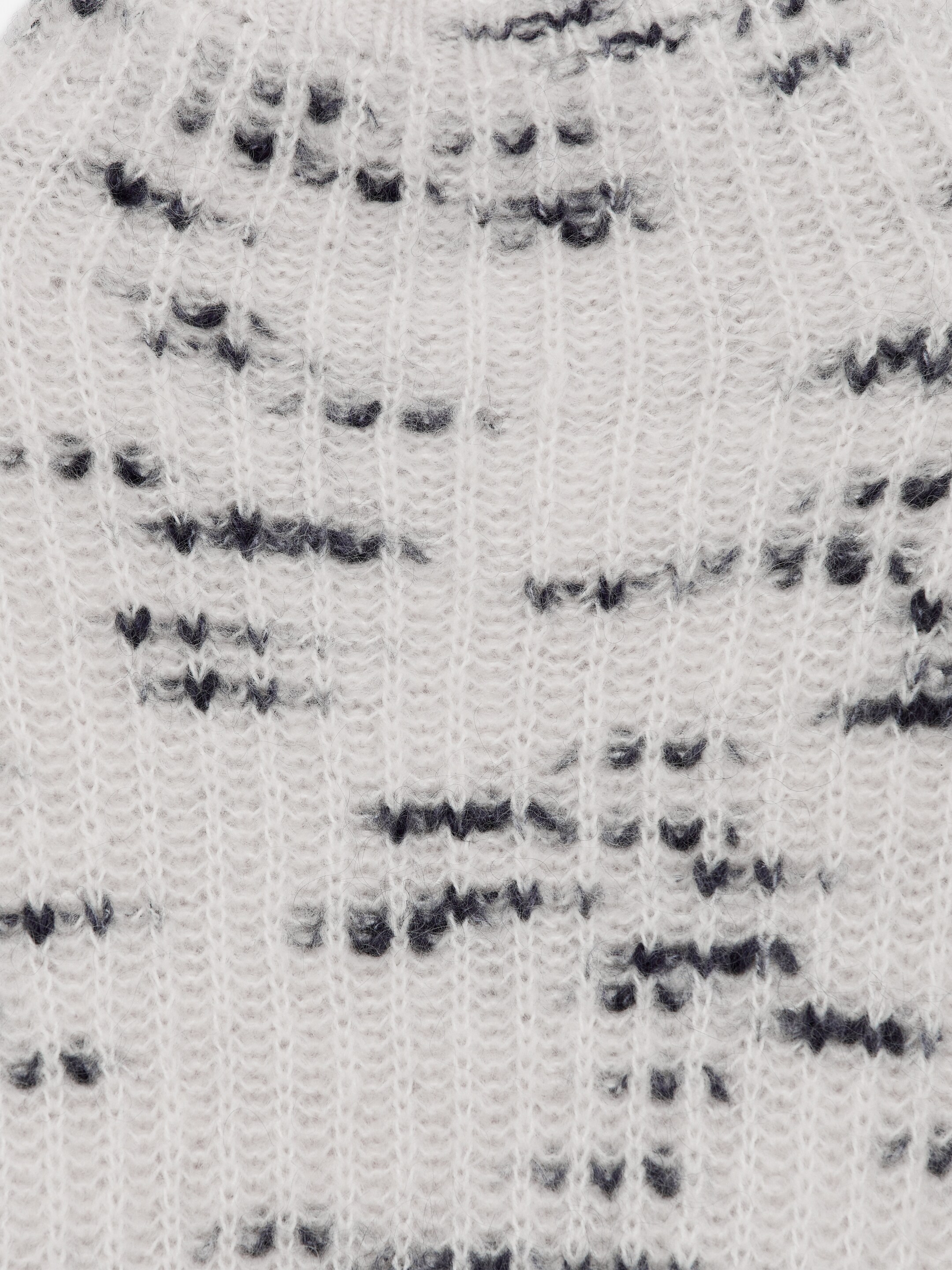 View larger image: Mohair-Wool Blend Jumper - Off-White/Blue - Ladies | H&M GB 2
