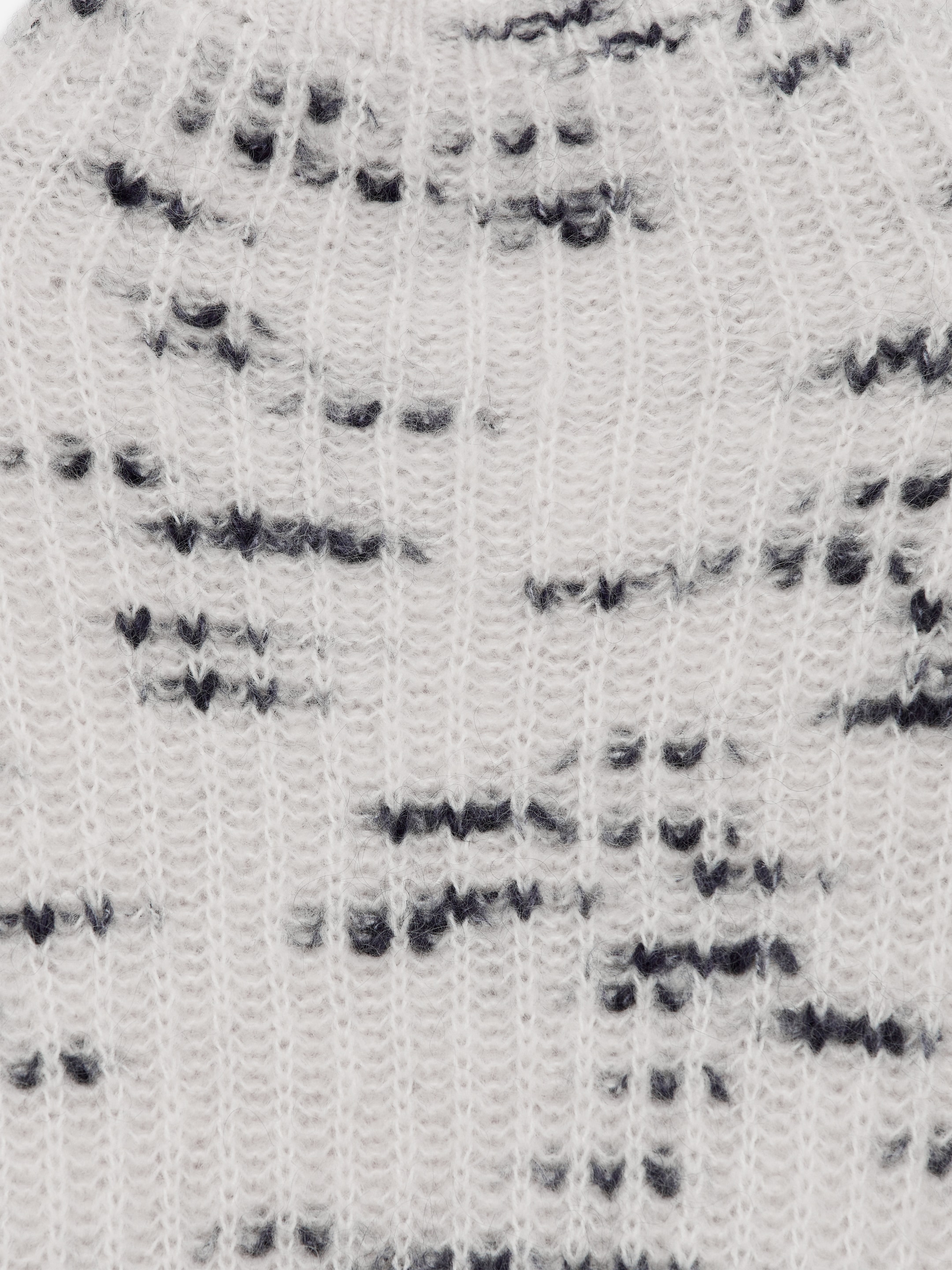 Mohair-Wool Blend Jumper - Off-White/Blue - Relaxed fit - Women - StillMedia/DescriptiveDetail - 1