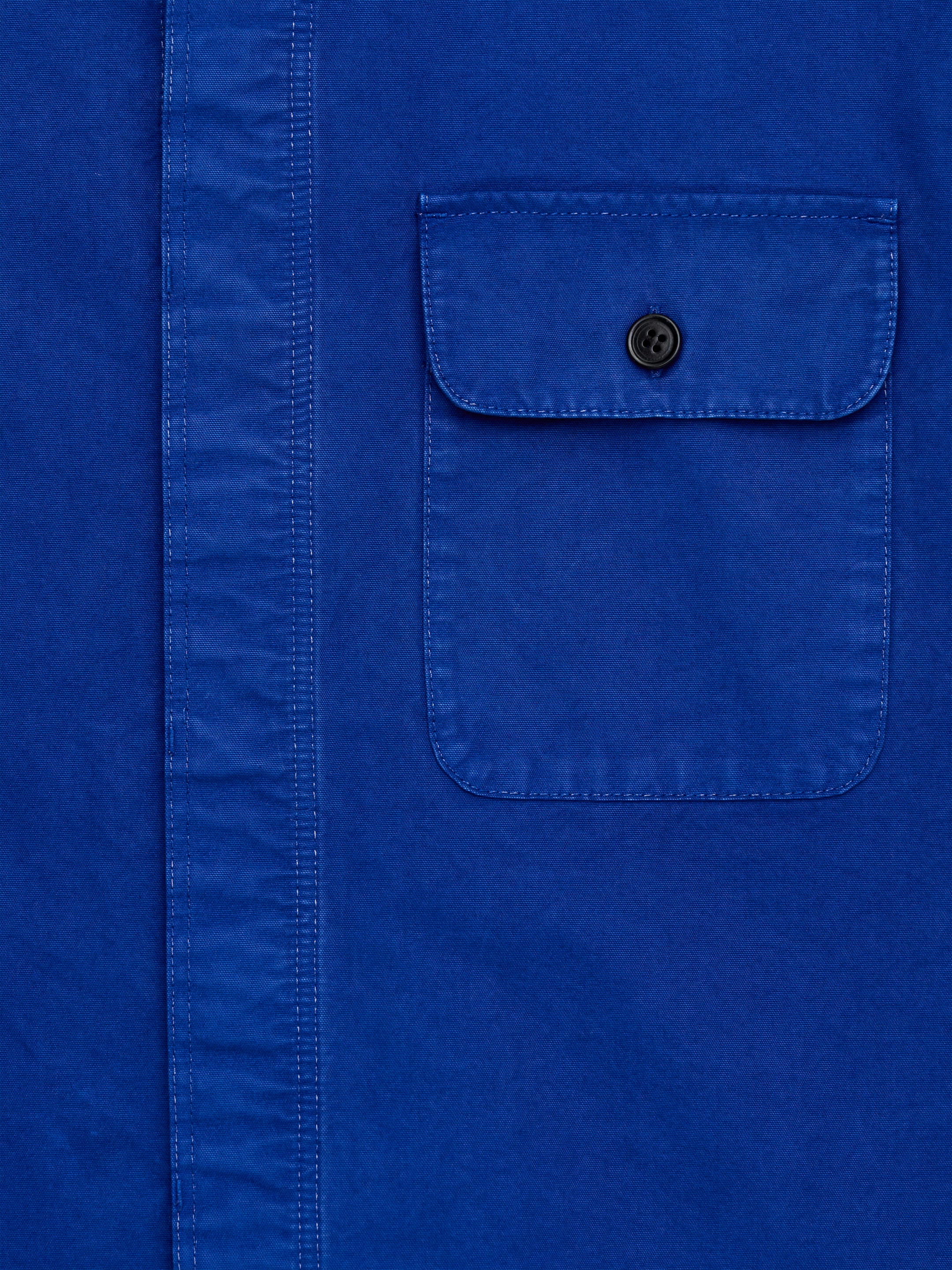 Canvas Overshirt - Cobalt Blue - Regular fit - Men - StillMedia/DescriptiveDetail - 2