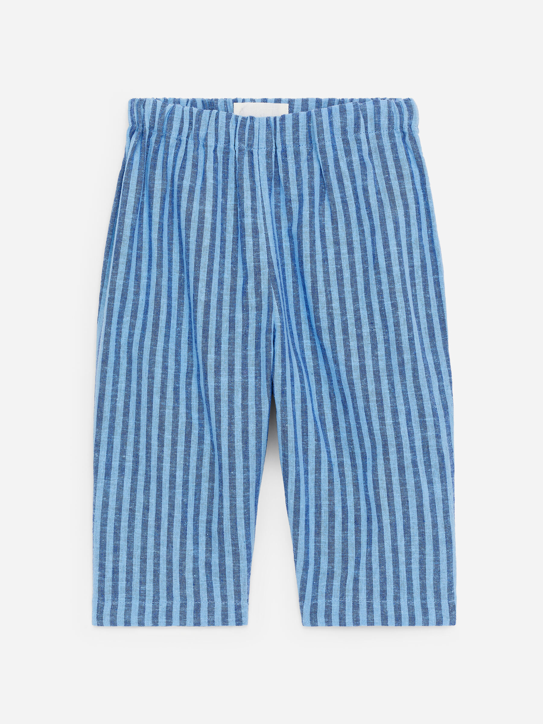 Linen-Cotton Trousers-#3B4EA3-18817